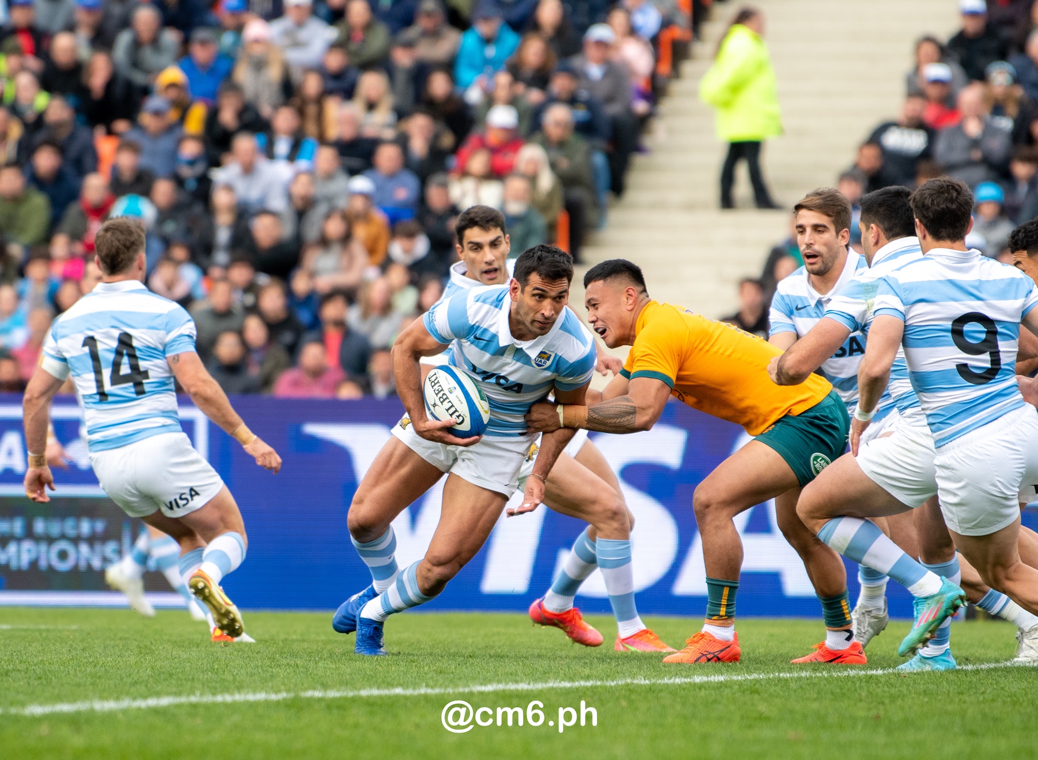  Selección Argentina de Rugby XV - Australia national rugby union team (M) - Rugby - Rugby Championship - Pumas (26) vs (41) Australia - Mendoza - Reel B (#RCH22ARGAUSb07) Photo by: Christian Mas | Siuxy Sports 2022-07-06