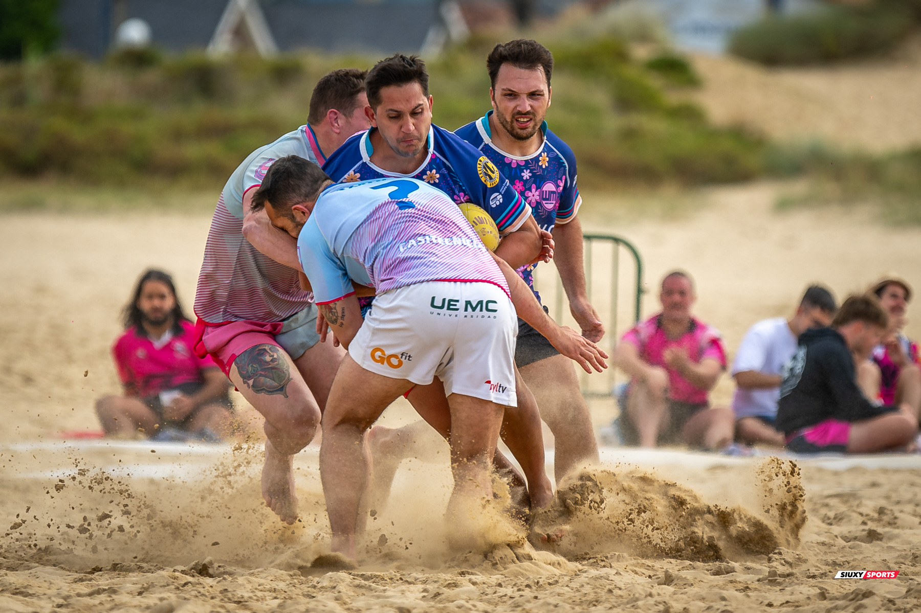  Universitario de Cantabria Rugby Club - Santoña Rugby Club - Rugby Playa - Circuito International del Cantabrico de Rugby Playa - IV Torneo Internacional de Laredo (#2024RugbyPlayaIVLaredo) Photo by: Fredy Monfoto | Siuxy Sports 2024-07-13