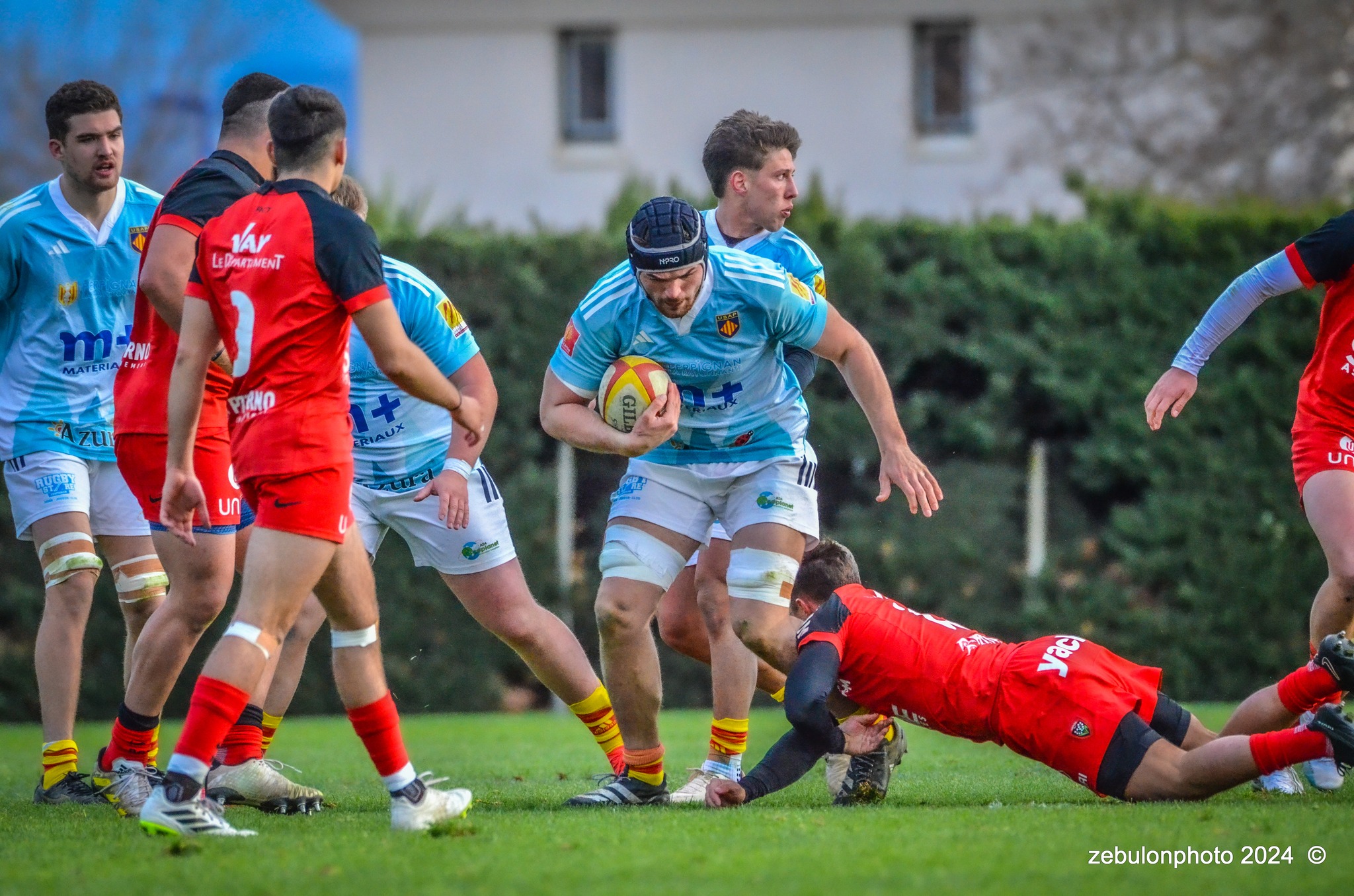  US Arlequins Perpignanais - RC Toulonnais - Rugby - Espoirs - USAP vs RCT (#ESP24USAPRCT02) Photo by: Photo Zebulon | Siuxy Sports 2024-02-10