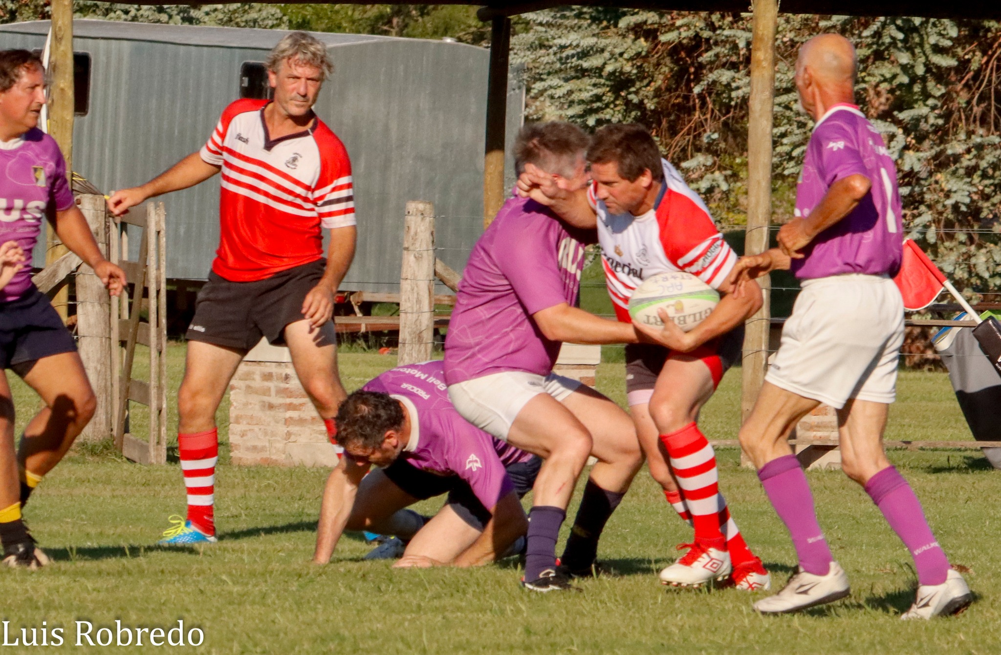  Areco Rugby Club - Club Champagnat - RugbyV - 6TO ENCUENTRO DE VETERANOS DEL ARECO RUGBY CLUB - Areco vs Champagnat (#2024ENCVETARCCHA03) Photo by: Luis Robredo | Siuxy Sports 2024-03-09