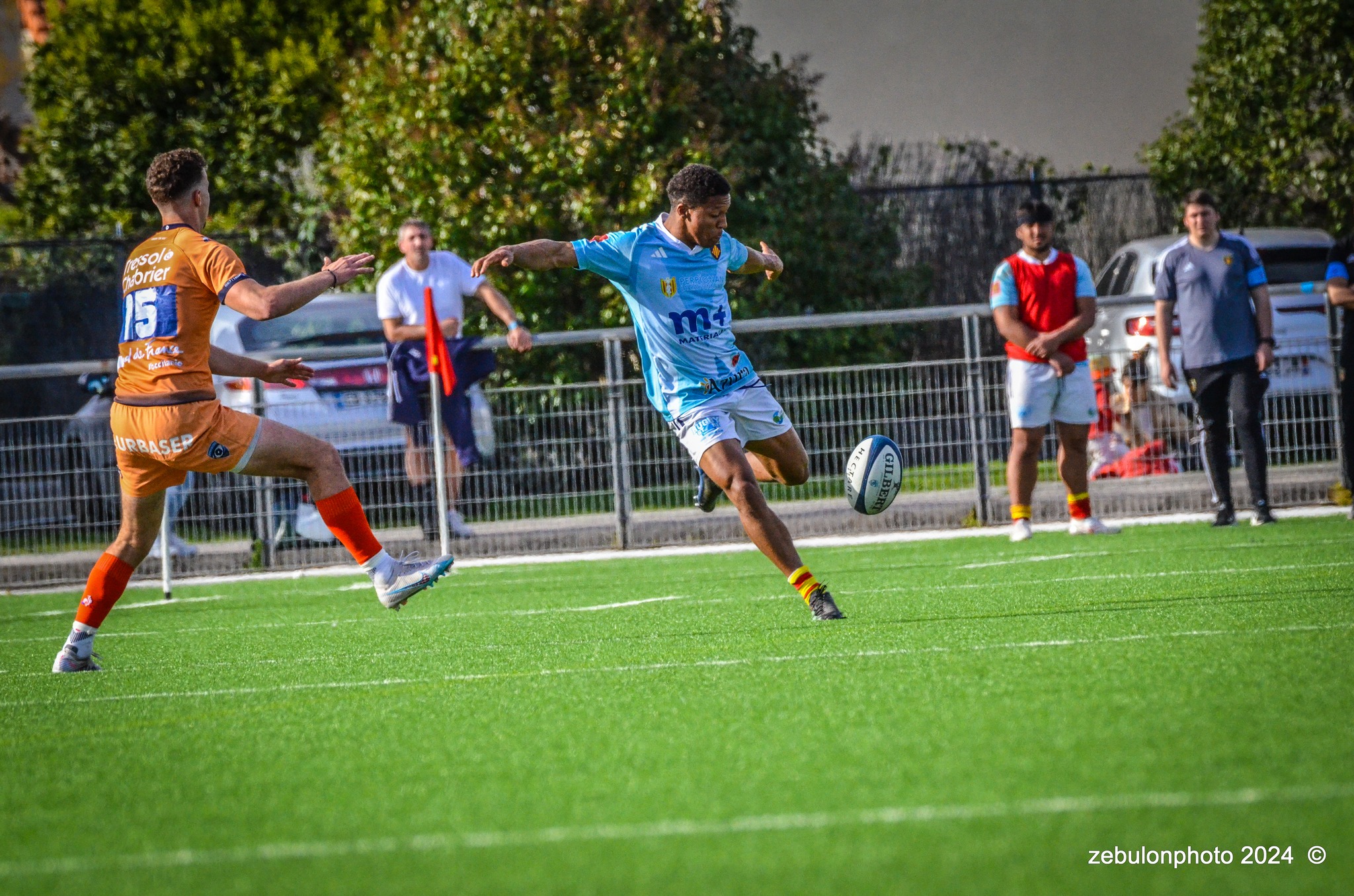  Montpellier Hérault Rugby - US Arlequins Perpignanais - Rugby - 2024 Espoirs - Montpellier (18) vs (7) Perpignan (#ESP24MHRUSAP03) Photo by: Photo Zebulon | Siuxy Sports 2024-03-16