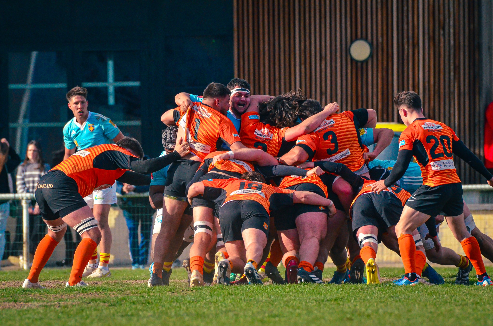  Racing Club Narbonnais - US Arlequins Perpignanais - Rugby - Espoirs - Narbonne vs USAP (#ESP24RCNUSAP02) Photo by: Photo Zebulon | Siuxy Sports 2024-02-17