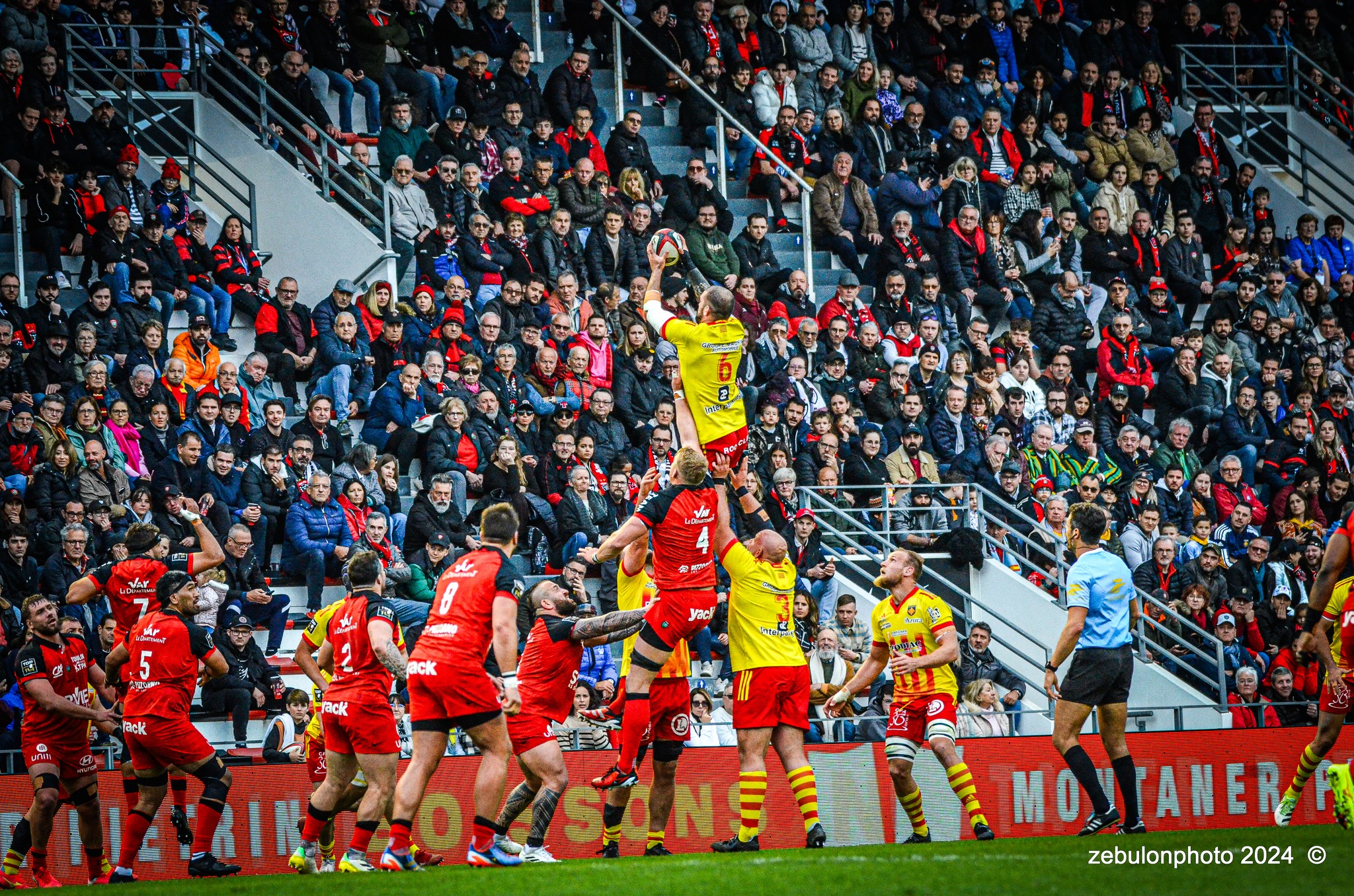  RC Toulonnais - US Arlequins Perpignanais - Rugby - TOP 14 - Toulon (44) vs (22) Perpignan (#TOP1424RCTUSAP03) Photo by: Photo Zebulon | Siuxy Sports 2024-03-02