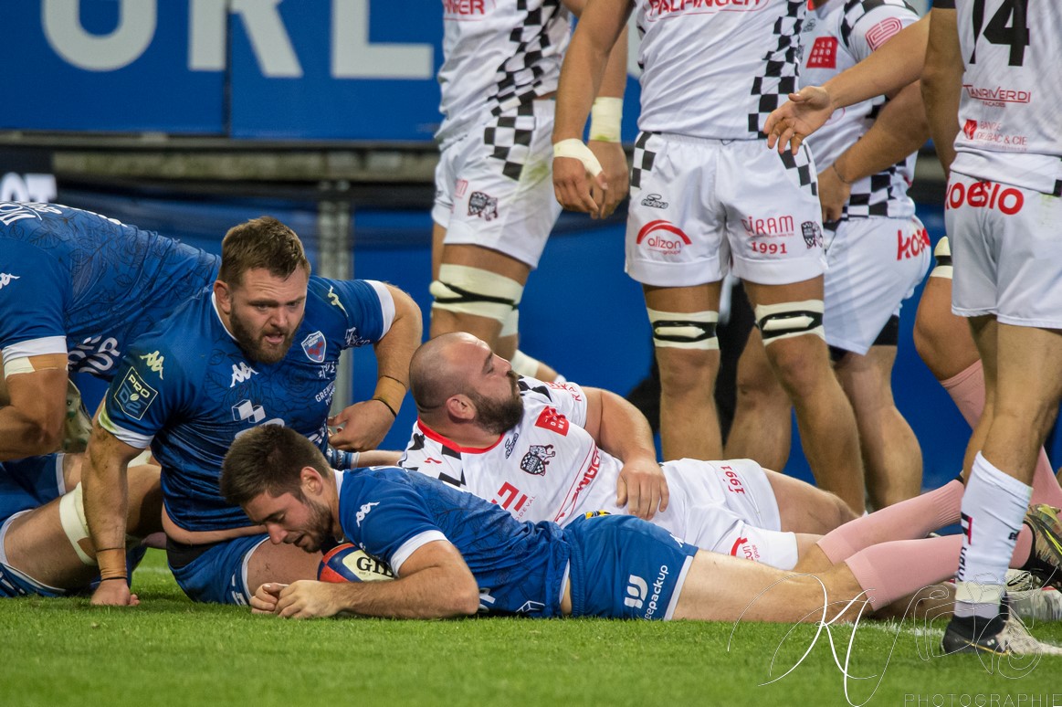  FC Grenoble Rugby - Valence Romans DR - Rugby - PRO D2 2024 - FC Grenoble (44) vs (22) Valence Romans DR (#PROD224FCGVRDR10) Photo by: Karine Valentin | Siuxy Sports 2024-10-11