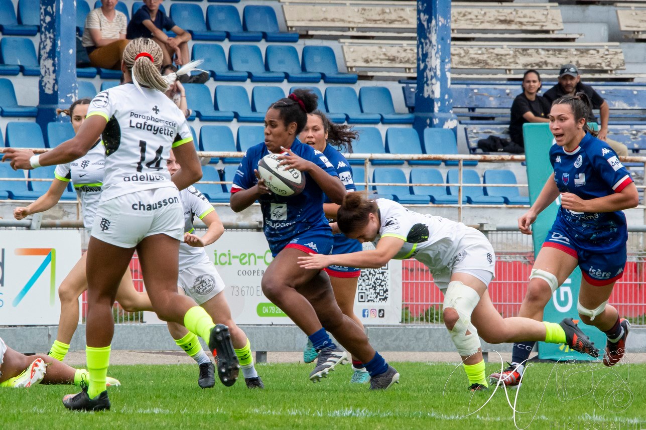  FC Grenoble Rugby - Stade Toulousain - Rugby - FFR 2024 Élite 1 F - FC Grenoble Amazones (23) vs (17) Stade Toulousain (#FFR24EL1FFCGST05) Photo by: Karine Valentin | Siuxy Sports 2024-05-12