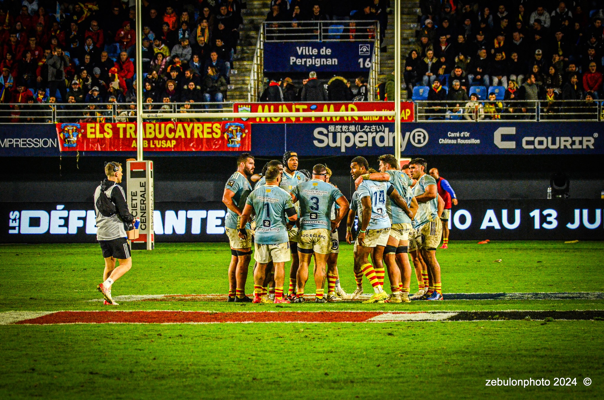  US Arlequins Perpignanais - RC Toulonnais - Rugby - TOP 14 - Perpignan (27) vs (17) RC Toulonnais (#TOP1424USAPRCT03) Photo by: Photo Zebulon | Siuxy Sports 2024-03-09