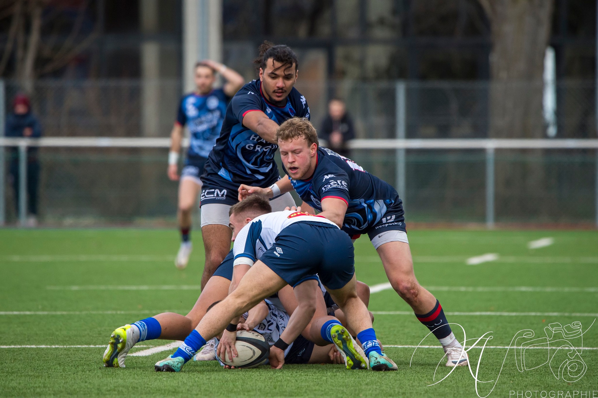 Jibril BOUKANOUCHA - Loris PRIN -  FC Grenoble Rugby - Castres Olympique - Rugby - 2024 Espoirs - FC Grenoble (53) vs (32) Castres Olympique (#ESP24FCGCAS02) Photo by: Karine Valentin | Siuxy Sports 2024-02-17
