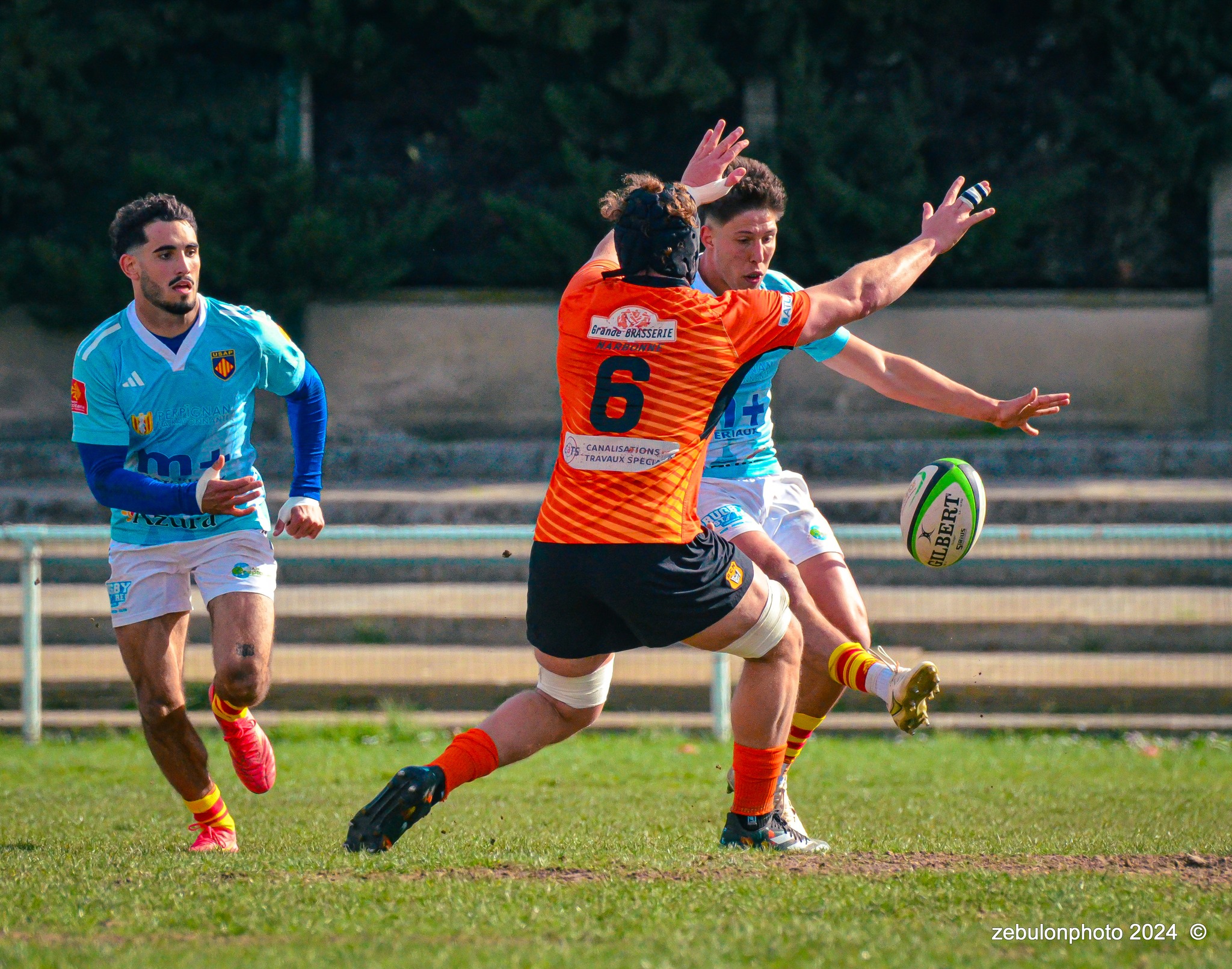  Racing Club Narbonnais - US Arlequins Perpignanais - Rugby - Espoirs - Narbonne vs USAP (#ESP24RCNUSAP02) Photo by: Photo Zebulon | Siuxy Sports 2024-02-17