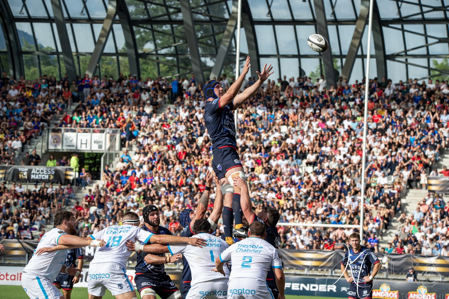  FC Grenoble Rugby - Montpellier Hérault Rugby - Rugby - FFR - 2024 - Access Match -  FC Grenoble (18) vs (20) Montpellier (#FFR24FCGMHR06) Photo by: Karine Valentin | Siuxy Sports 2024-06-16