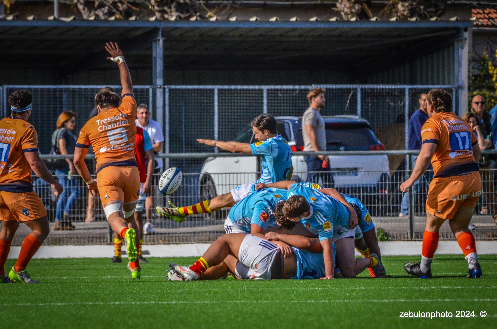 Montpellier Hérault Rugby - US Arlequins Perpignanais - Rugby - 2024 Espoirs - Montpellier (18) vs (7) Perpignan (#ESP24MHRUSAP03) Photo by: Photo Zebulon | Siuxy Sports 2024-03-16