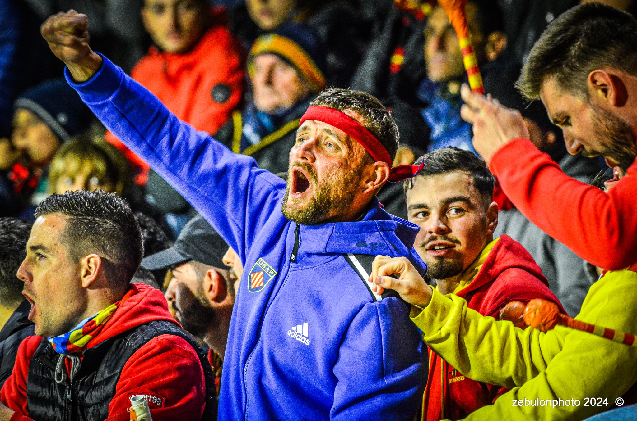  US Arlequins Perpignanais - RC Toulonnais - Rugby - TOP 14 - Perpignan (27) vs (17) RC Toulonnais (#TOP1424USAPRCT03) Photo by: Photo Zebulon | Siuxy Sports 2024-03-09