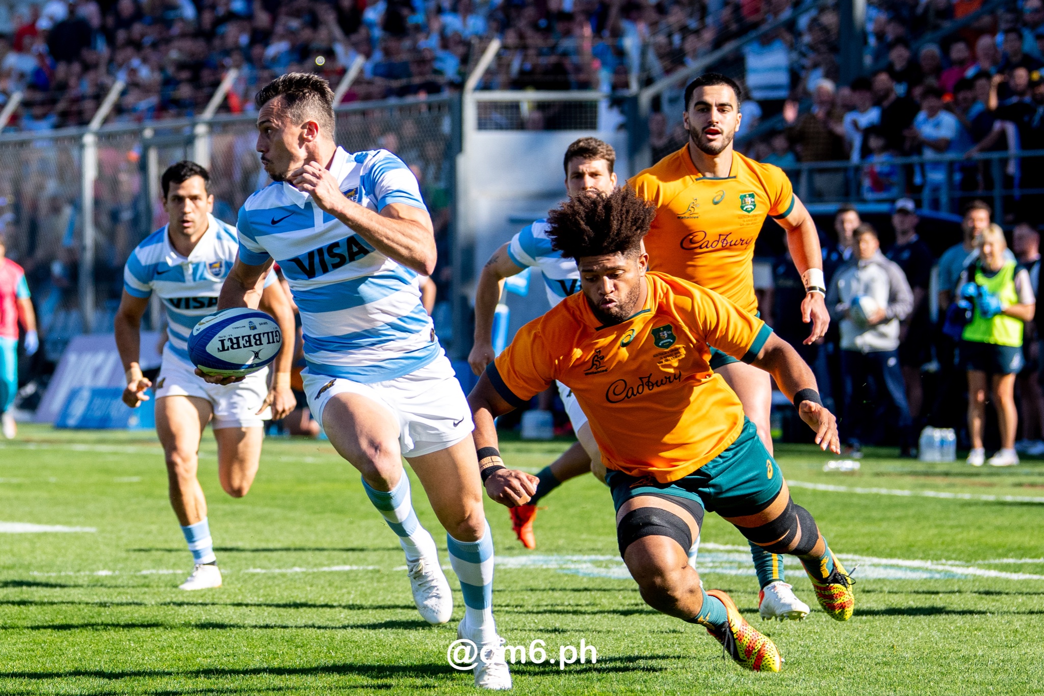  Selección Argentina de Rugby XV - Australia national rugby union team (M) - Rugby - Rugby Championship - Pumas (26) vs (41) Australia - Mendoza - Reel B (#RCH22ARGAUSb07) Photo by: Christian Mas | Siuxy Sports 2022-07-06
