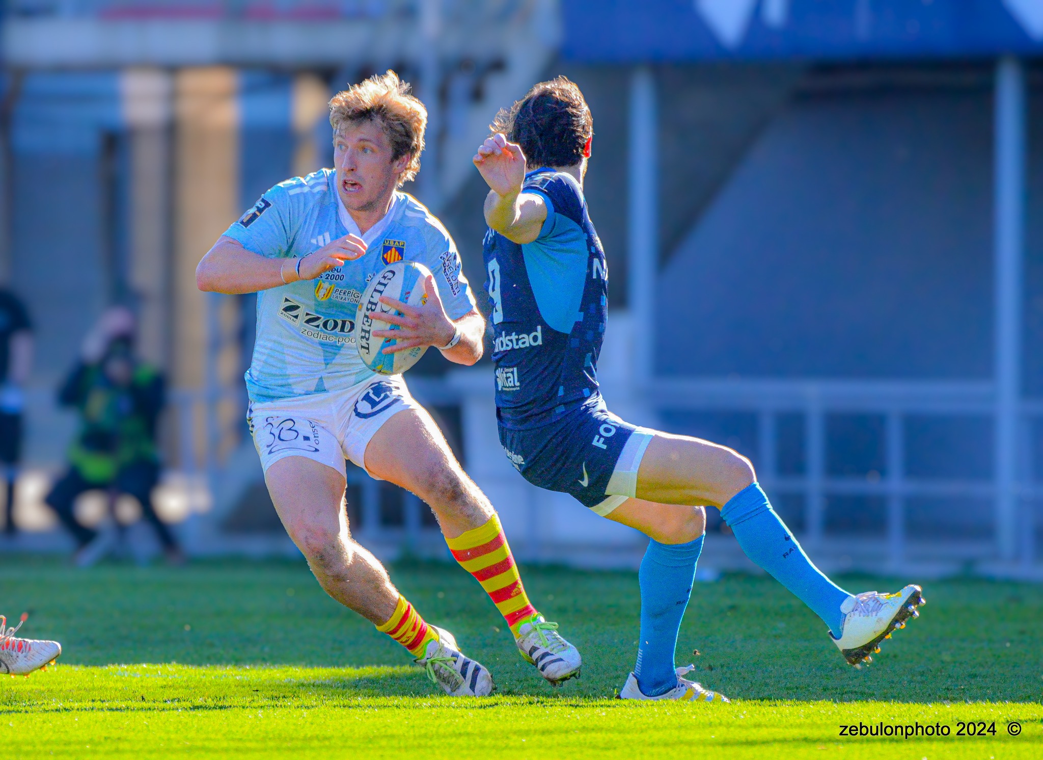  US Arlequins Perpignanais - Racing 92 - Rugby - TOP 14 - Perpignan (26) vs (5) Racing 92 (#TOP1424USAPR9202) Photo by: Photo Zebulon | Siuxy Sports 2024-02-03