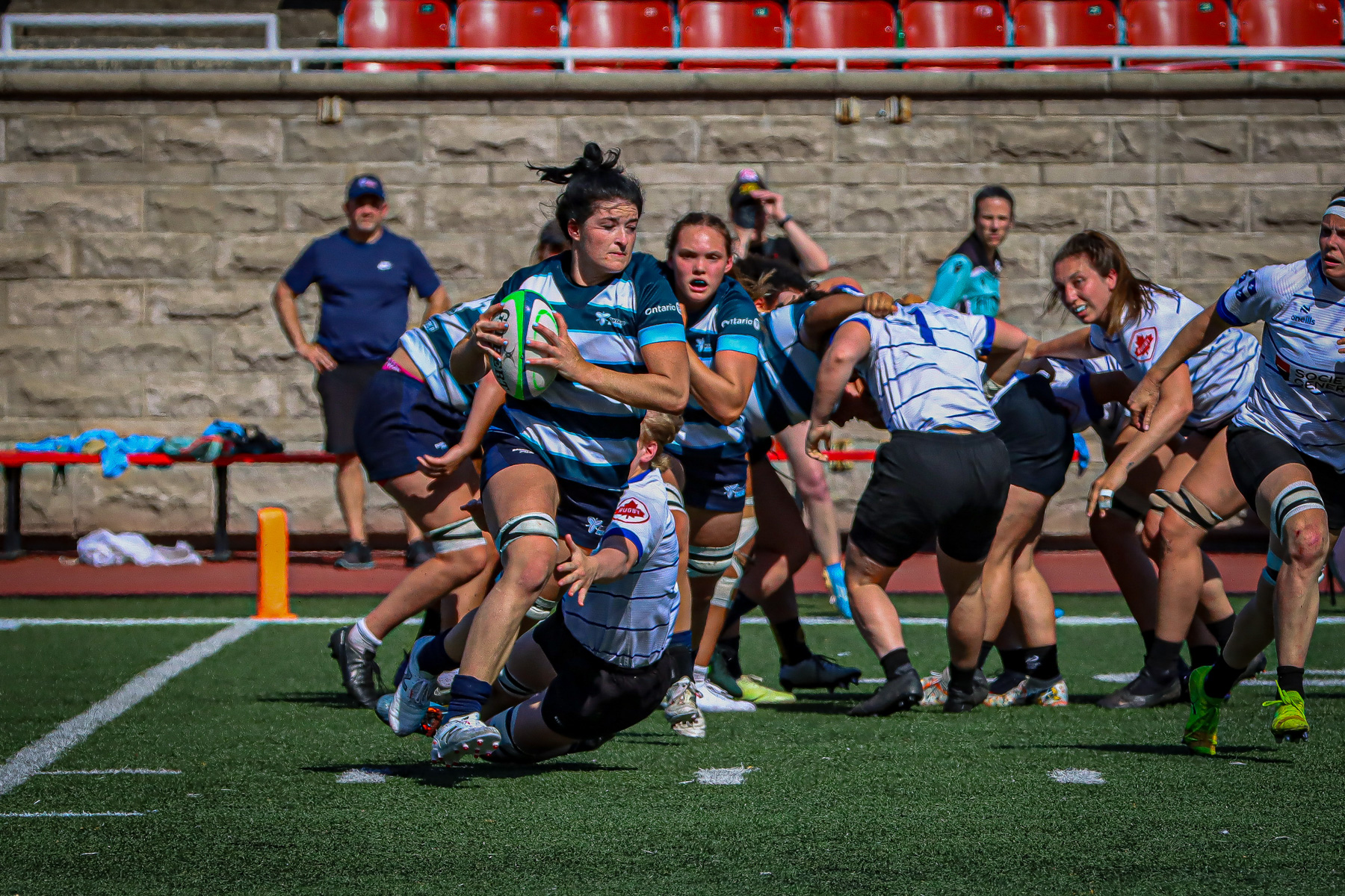  Équipe féminine - Rugby Québec - Ontario Blues (w) - Rugby - QORC-CROQ 2024 - FINALS - QUÉBEC EST (37) VS (13) ONTARIO EST - 1ST POSITION - Reel Mayarts (#QORC24QCEONE16) Photo by: Photo Mayarts | Siuxy Sports 2024-06-01