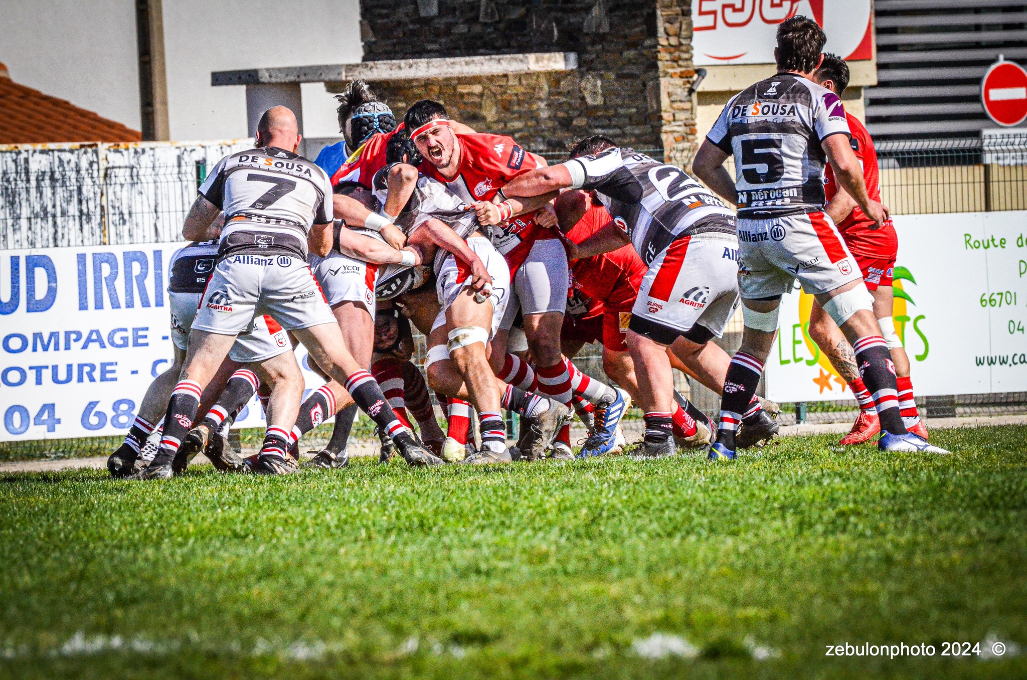  Étoile Sportive Catalane - Football Club Villefranchois - Lauragais - Rugby - FFR -  Fed 2 2024 - Etoile Sportive Catalane vs FC Villefranchois (#FFR24F2ESCFCV03) Photo by: Photo Zebulon | Siuxy Sports 2024-03-23
