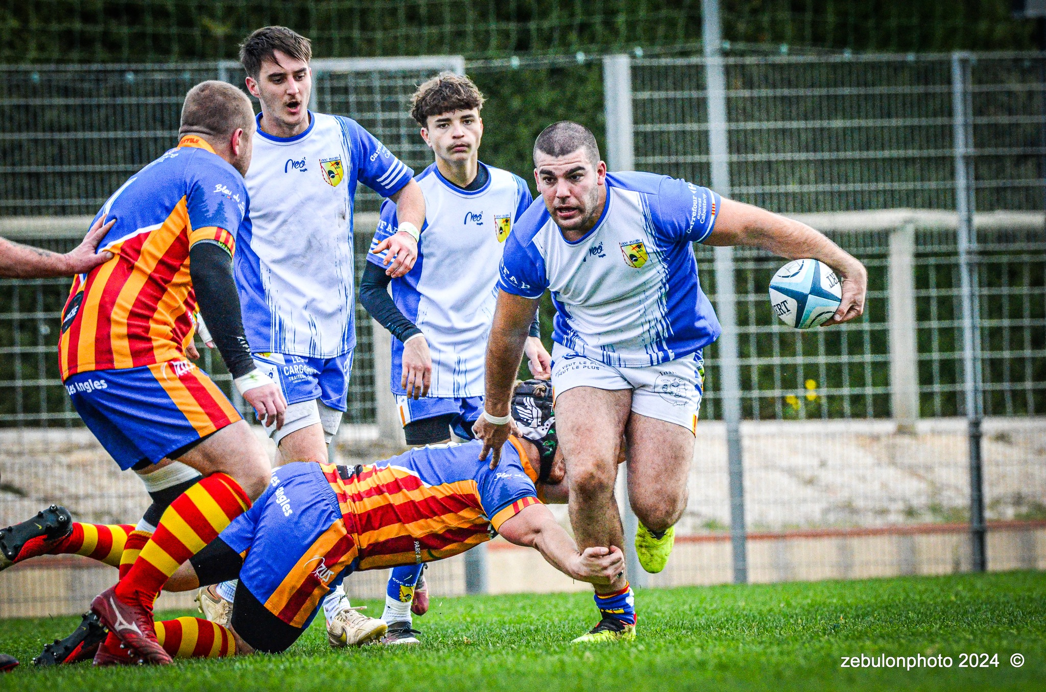  Cabestany Olympique XV - Rugby Athlétique Cerdagne Capcir - Rugby - Ligue Occitanie - Cabestany vs Cerdagne Capcir (#LO24CABRACC01) Photo by: Photo Zebulon | Siuxy Sports 2024-01-27