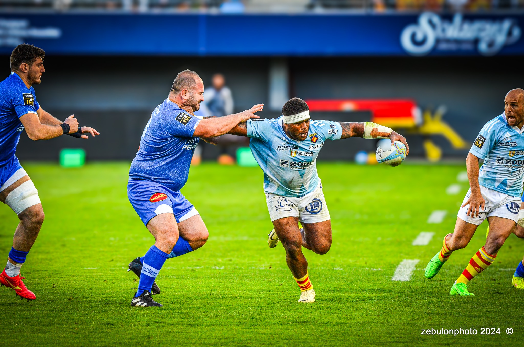  US Arlequins Perpignanais - Castres Olympique - Rugby - FFR 2024 - Top14 - USAP (43) vs (12) Castres  (#FFR24TOPPERCAS03) Photo by: Photo Zebulon | Siuxy Sports 2024-03-30
