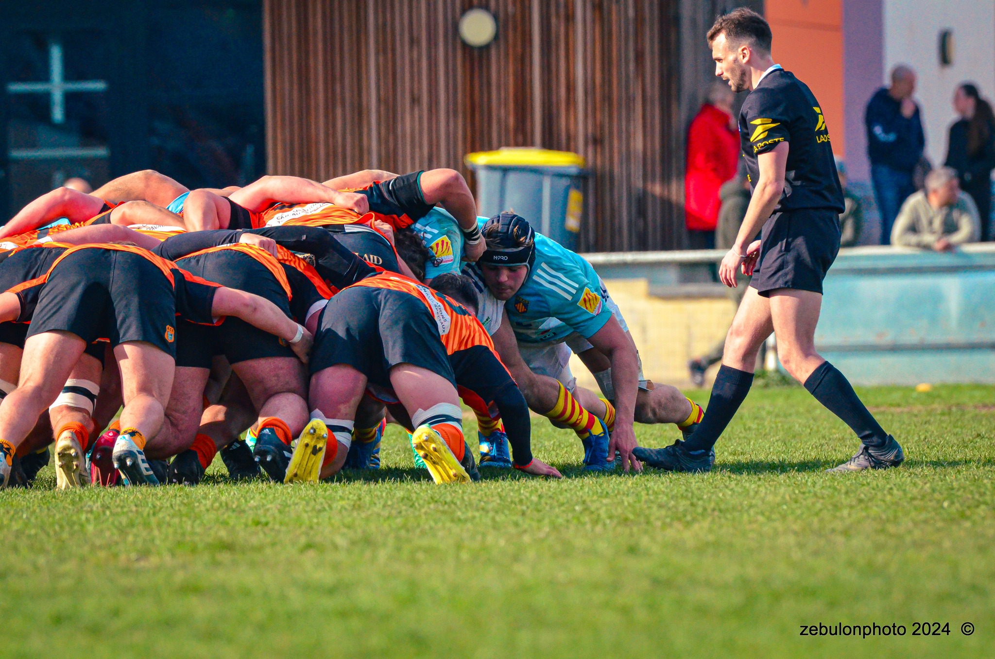  Racing Club Narbonnais - US Arlequins Perpignanais - Rugby - Espoirs - Narbonne vs USAP (#ESP24RCNUSAP02) Photo by: Photo Zebulon | Siuxy Sports 2024-02-17