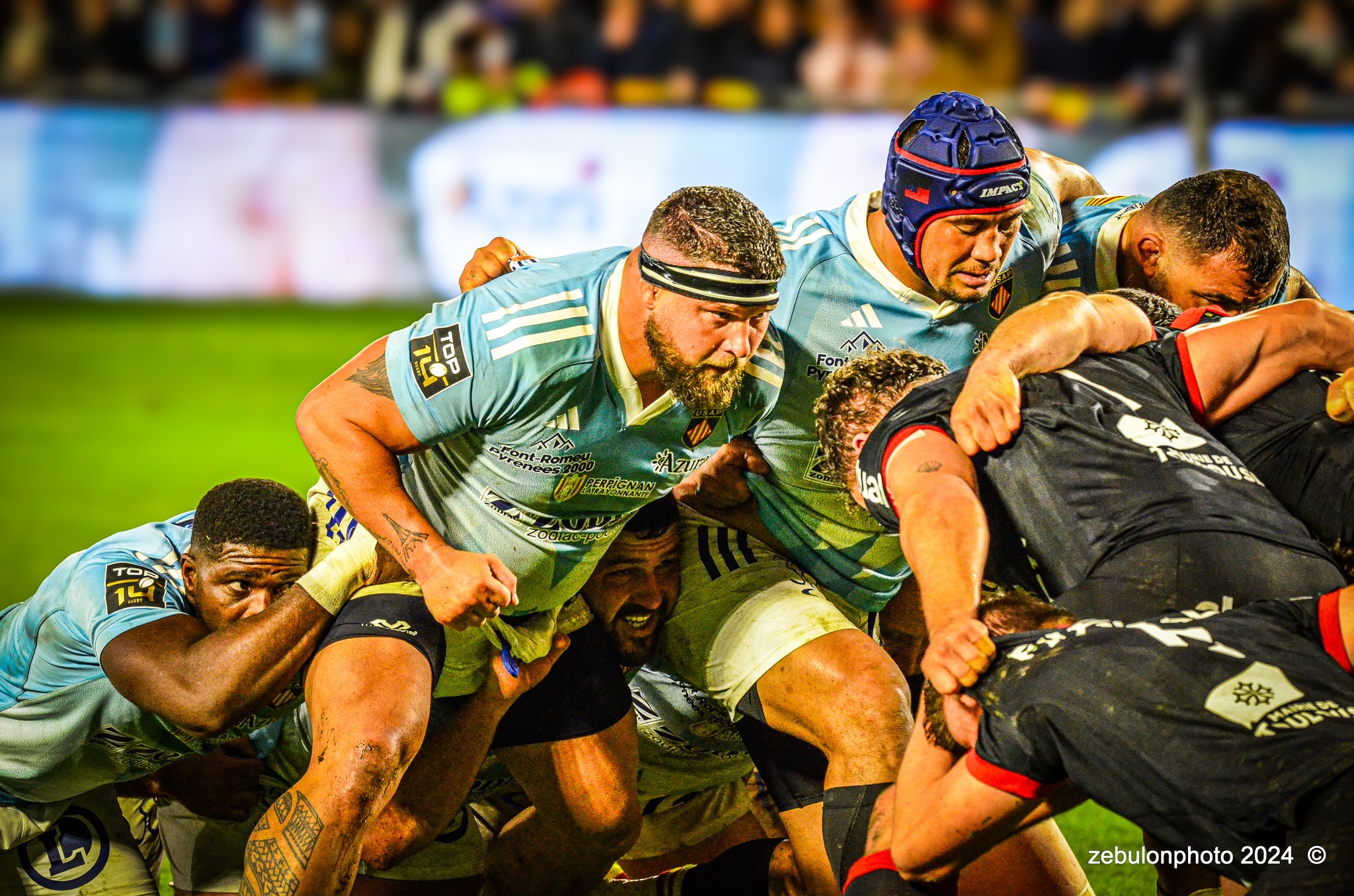  US Arlequins Perpignanais - RC Toulonnais - Rugby - TOP 14 - Perpignan (27) vs (17) RC Toulonnais (#TOP1424USAPRCT03) Photo by: Photo Zebulon | Siuxy Sports 2024-03-09