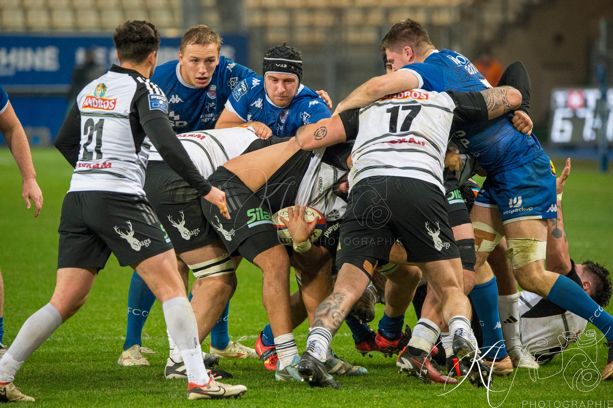  FC Grenoble Rugby - CA Brive - Rugby - FFR 2024 Fed2 - FC Grenoble Rugby (34) vs (22) CA Brive (#FFR24F2FCGBRI12) Photo by: Karine Valentin | Siuxy Sports 2024-12-13