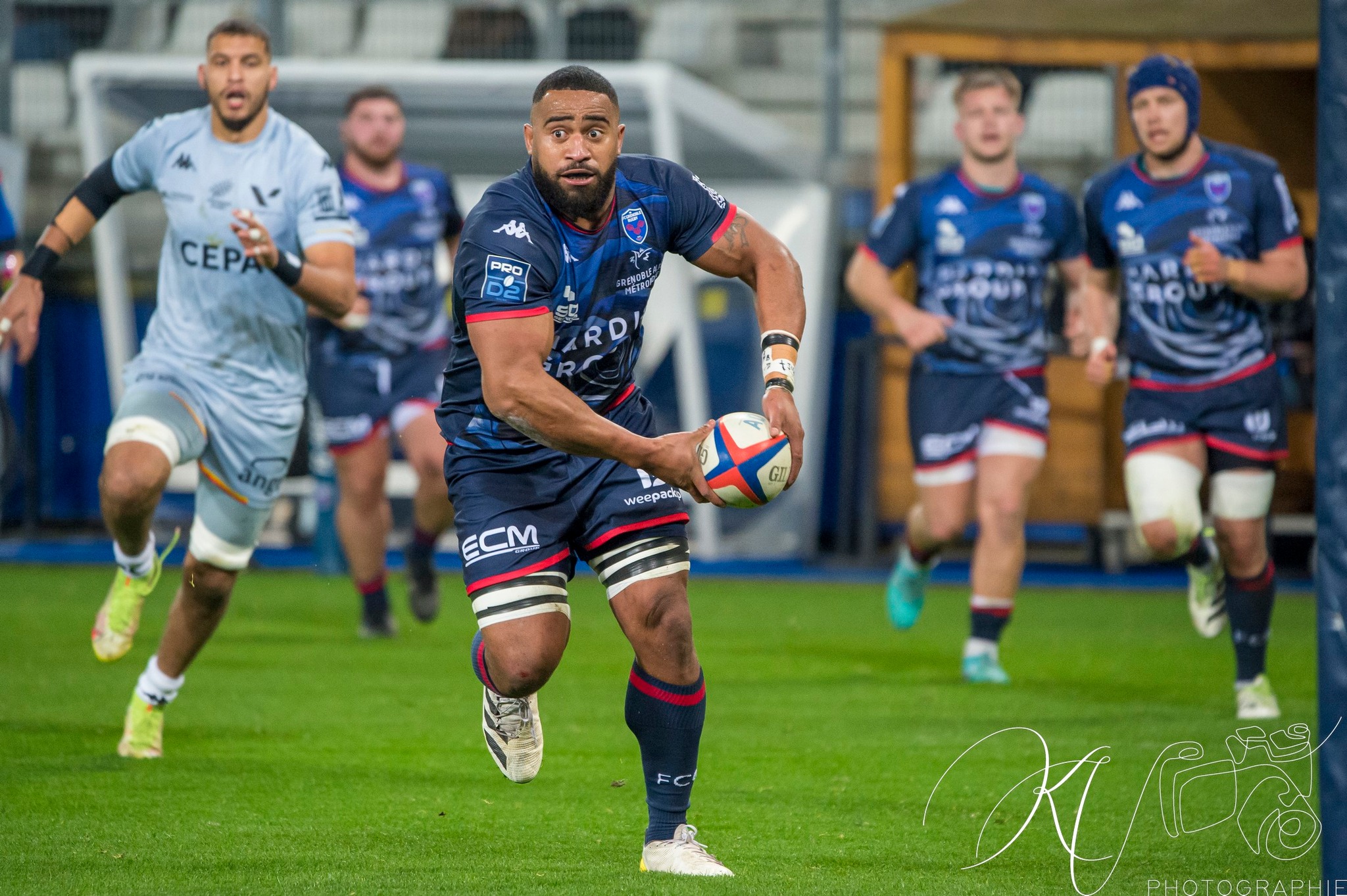 Pio MUARUA -  FC Grenoble Rugby - Provence - Rugby - PRO D2 - FC GRENOBLE (45) VS (10) Provence Rugby (#2024PROD1FCGPRR01) Photo by: Karine Valentin | Siuxy Sports 2024-01-04