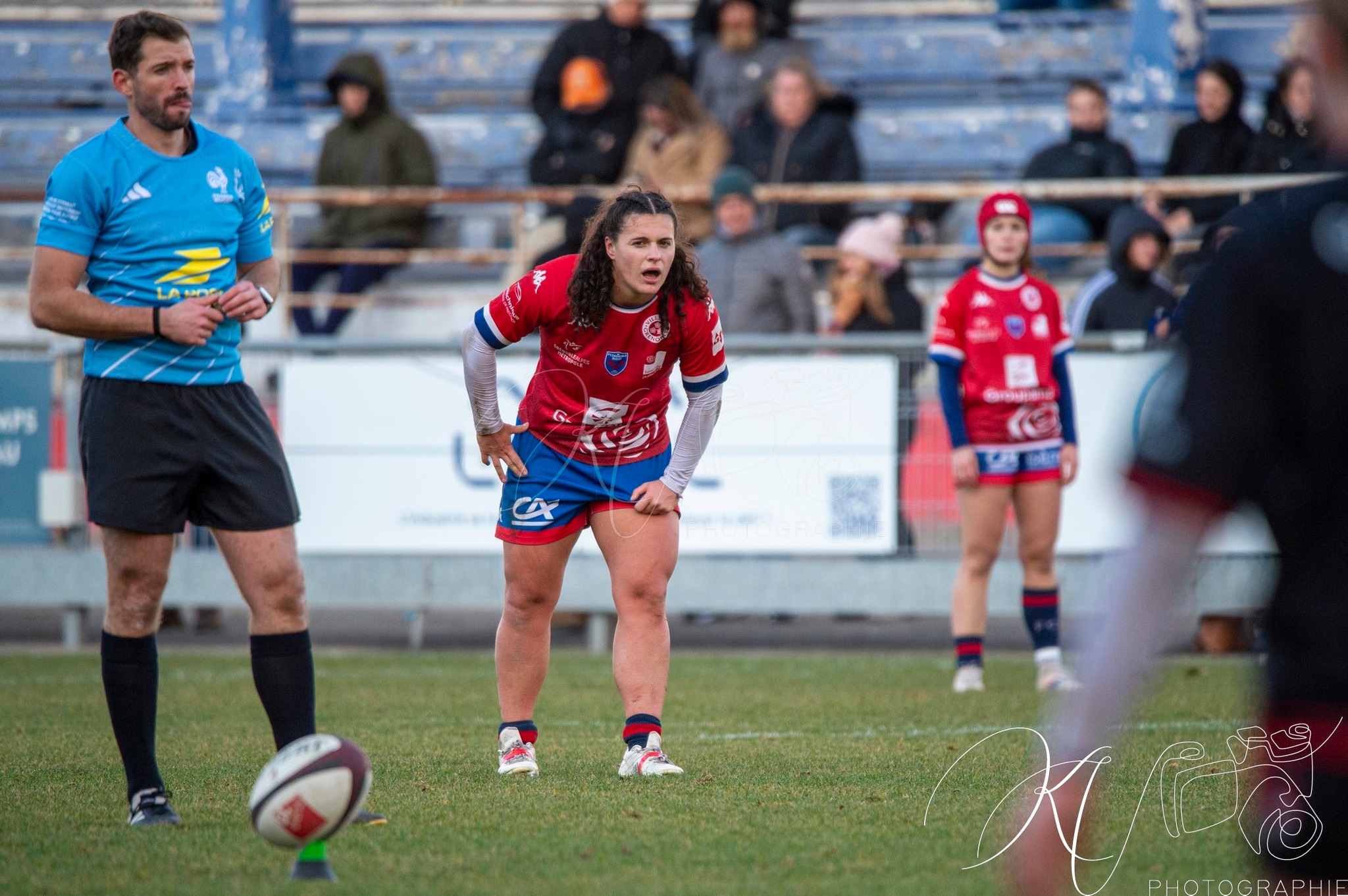  FC Grenoble Rugby - Lyon Olympique Universitaire - Rugby - FFR 2024 - Elite 1 Fém - FCG Amazones (8) vs (5) LOU (#FFR24E1FFCGLOU12) Photo by: Karine Valentin | Siuxy Sports 2024-12-14