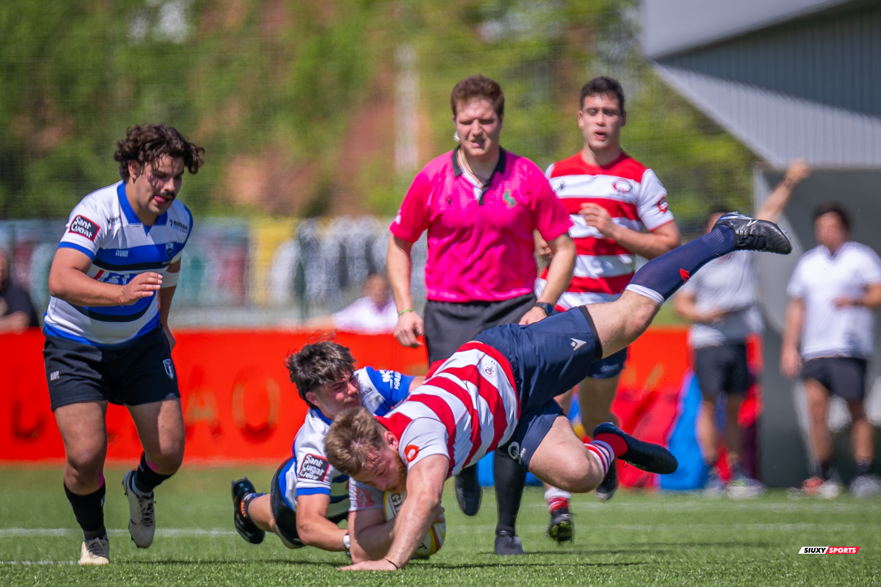 Mathis RANDE -  Universitario Bilbao Rugby - Club de Rugby Sant Cugat - Rugby - FER 2024 - DHB - Universitario Bilbao Rugby (34) VS (31) Club de Rugby Sant Cugat (#FER24UBRSCG04) Photo by: Fredy Monfoto | Siuxy Sports 2024-04-14