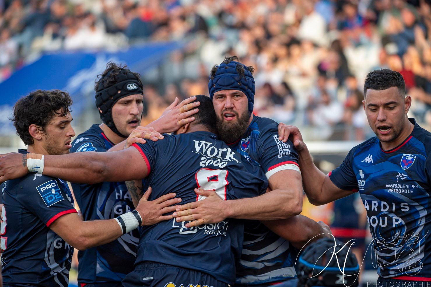 Karim QADIRI -  FC Grenoble Rugby - Stade Aurillacois - Rugby - FFR - 2024 PRO D2 - FC Grenoble (55) vs (10) Aurillac (#PD224T14FCGAUR04) Photo by: Karine Valentin | Siuxy Sports 2024-04-12