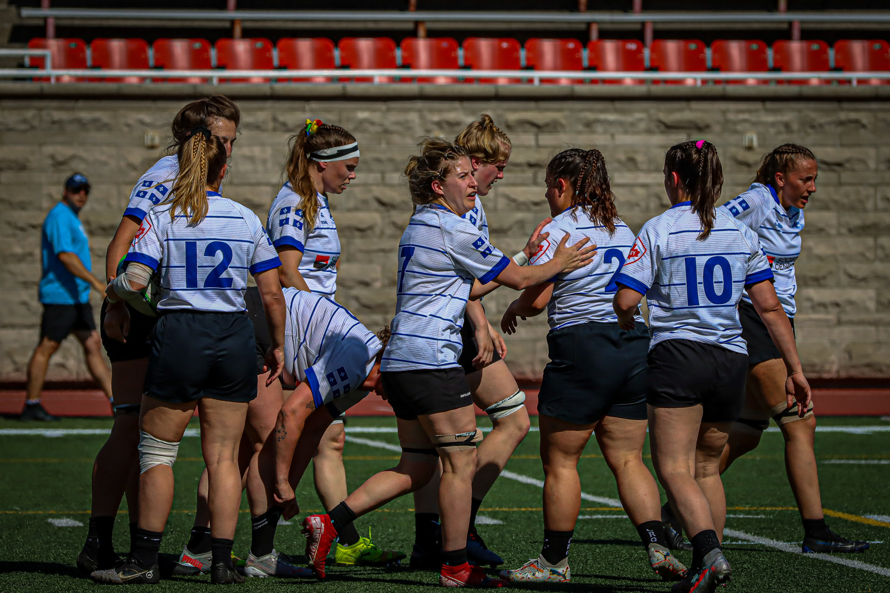  Équipe féminine - Rugby Québec - Ontario Blues (w) - Rugby - QORC-CROQ 2024 - FINALS - QUÉBEC EST (37) VS (13) ONTARIO EST - 1ST POSITION - Reel Mayarts (#QORC24QCEONE16) Photo by: Photo Mayarts | Siuxy Sports 2024-06-01