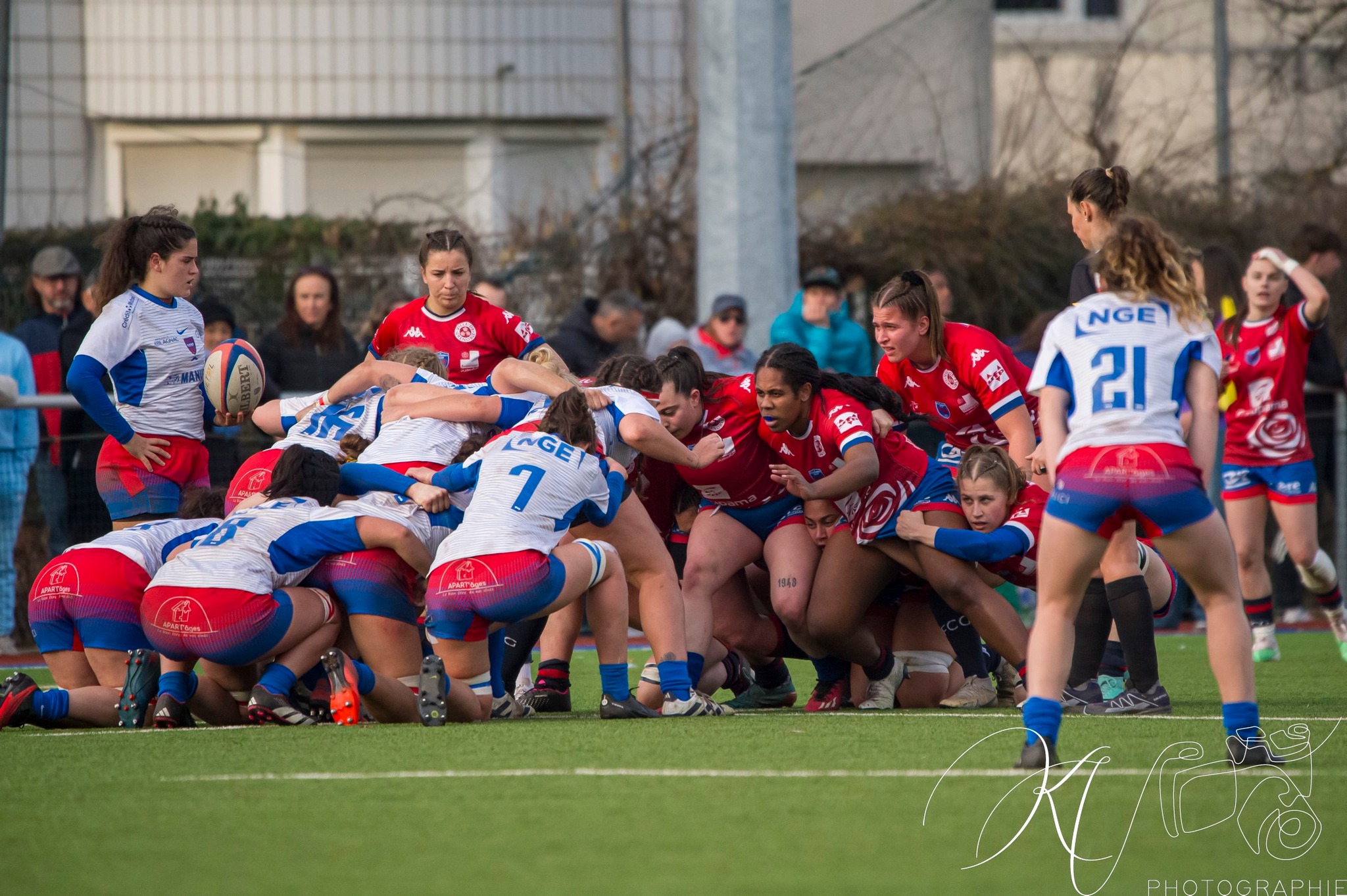  FC Grenoble Rugby - Blagnac - Rugby - 2024 Élite 1 Féminine - FC Grenoble Amazones (18)  vs (13) Blagnac (#E1G24FCGBLA02) Photo by: Karine Valentin | Siuxy Sports 2024-02-18