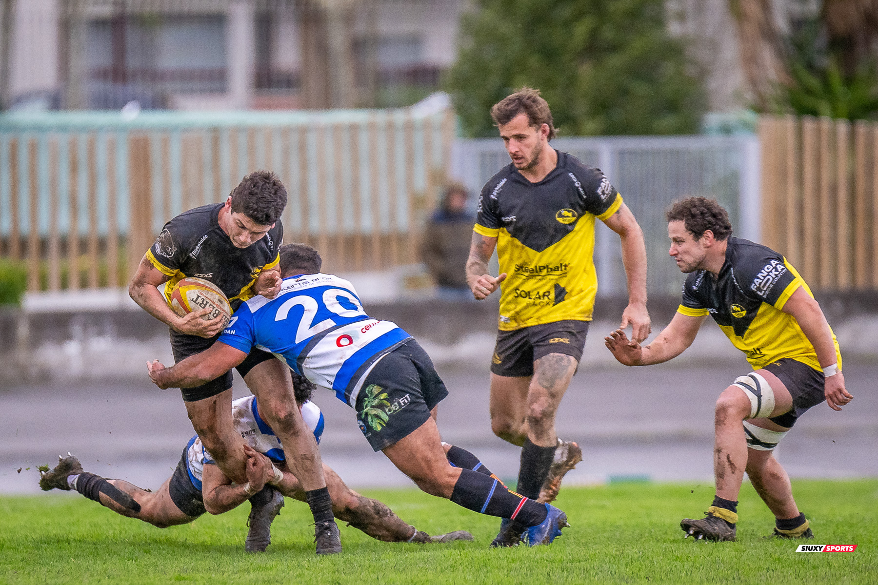 Peio ARRATE ZELAIA - Borja VITERI IBARRA -  Getxo Artea Rugby Taldea - Club de Rugby Sant Cugat - Rugby - Élite Div Honor B masculina - Getxo (17) vs (5) Sant Cugat (#E24DBMGETSC03) Photo by: Fredy Monfoto | Siuxy Sports 2024-03-03