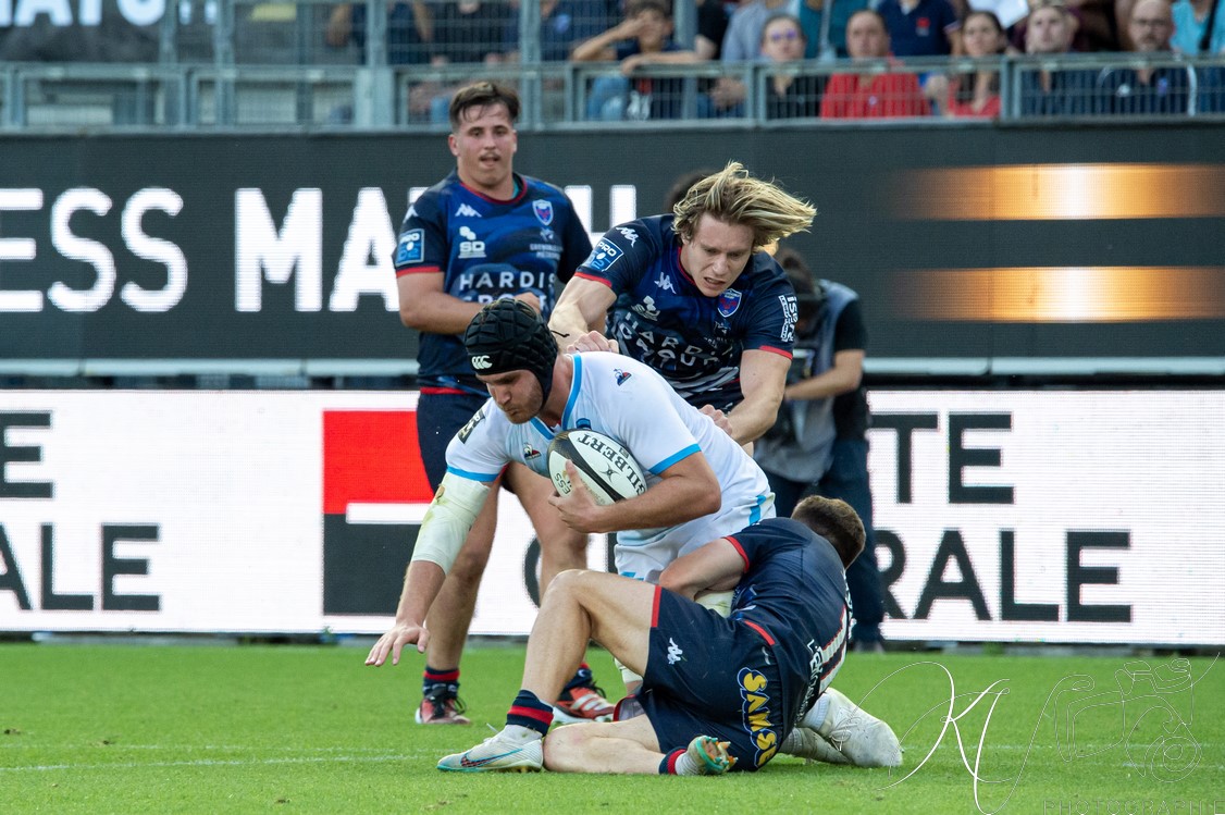  FC Grenoble Rugby - Montpellier Hérault Rugby - Rugby - FFR - 2024 - Access Match -  FC Grenoble (18) vs (20) Montpellier (#FFR24FCGMHR06) Photo by: Karine Valentin | Siuxy Sports 2024-06-16