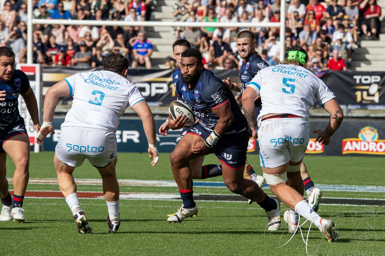  FC Grenoble Rugby - Montpellier Hérault Rugby - Rugby - FFR - 2024 - Access Match -  FC Grenoble (18) vs (20) Montpellier (#FFR24FCGMHR06) Photo by: Karine Valentin | Siuxy Sports 2024-06-16