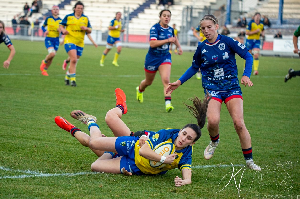  ASM Romagnat rugby féminin - FC Grenoble Rugby - Rugby - FFR 2024 Elite 1 Fém - ASM Romagnat (32) vs (8) Amazones FC Grenoble  (#FFR24E1FASMRFCG11) Photo by: Karine Valentin | Siuxy Sports 2024-11-17