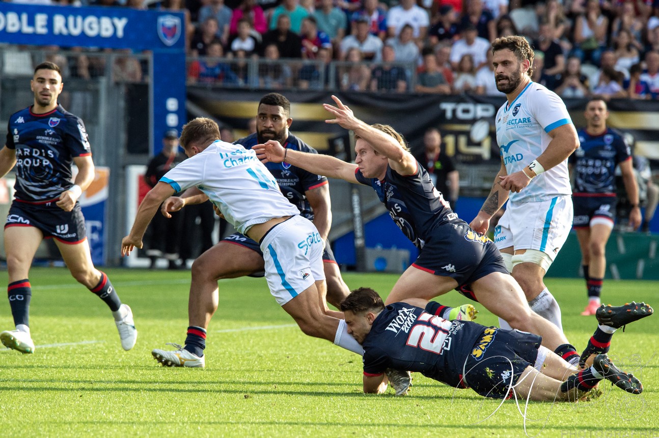 FC Grenoble Rugby - Montpellier Hérault Rugby - Rugby - FFR - 2024 - Access Match -  FC Grenoble (18) vs (20) Montpellier (#FFR24FCGMHR06) Photo by: Karine Valentin | Siuxy Sports 2024-06-16