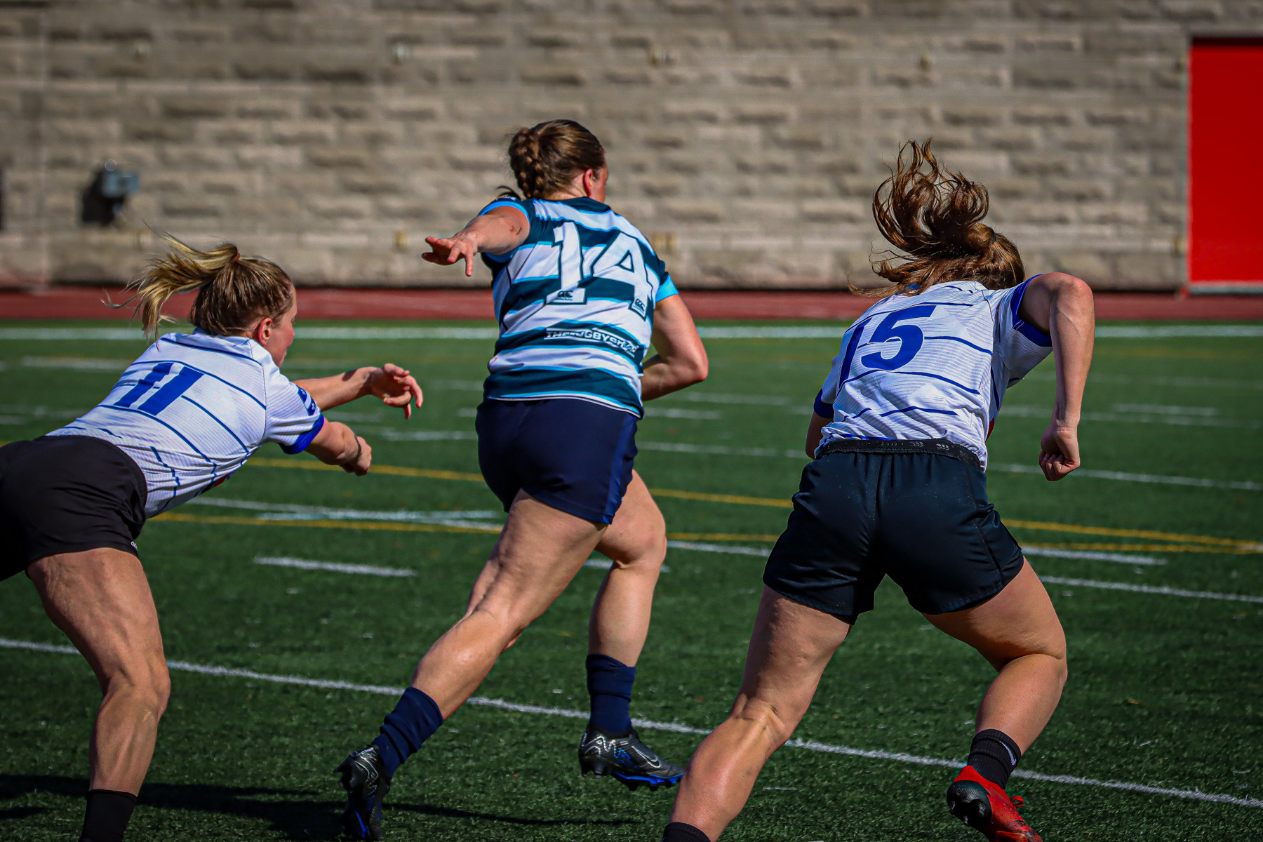  Équipe féminine - Rugby Québec - Ontario Blues (w) - Rugby - QORC-CROQ 2024 - FINALS - QUÉBEC EST (37) VS (13) ONTARIO EST - 1ST POSITION - Reel Mayarts (#QORC24QCEONE16) Photo by: Photo Mayarts | Siuxy Sports 2024-06-01