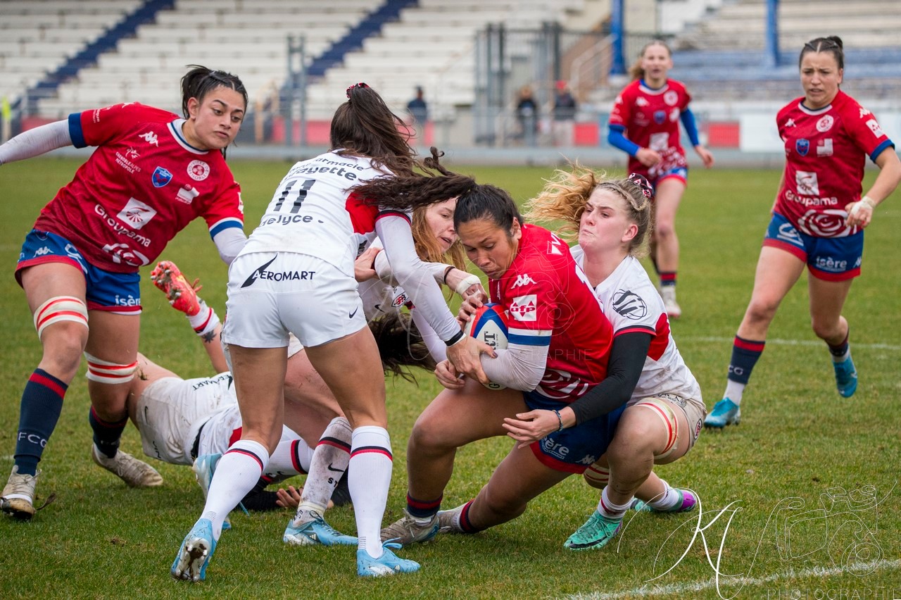  FC Grenoble Rugby - Stade Toulousain - Rugby - FFR 2024 - Élite 1 Fém - FC Grenoble (15) vs (15) Stade Toulousain RF (#FFR24E1FFCGST12) Photo by: Karine Valentin | Siuxy Sports 2024-12-07