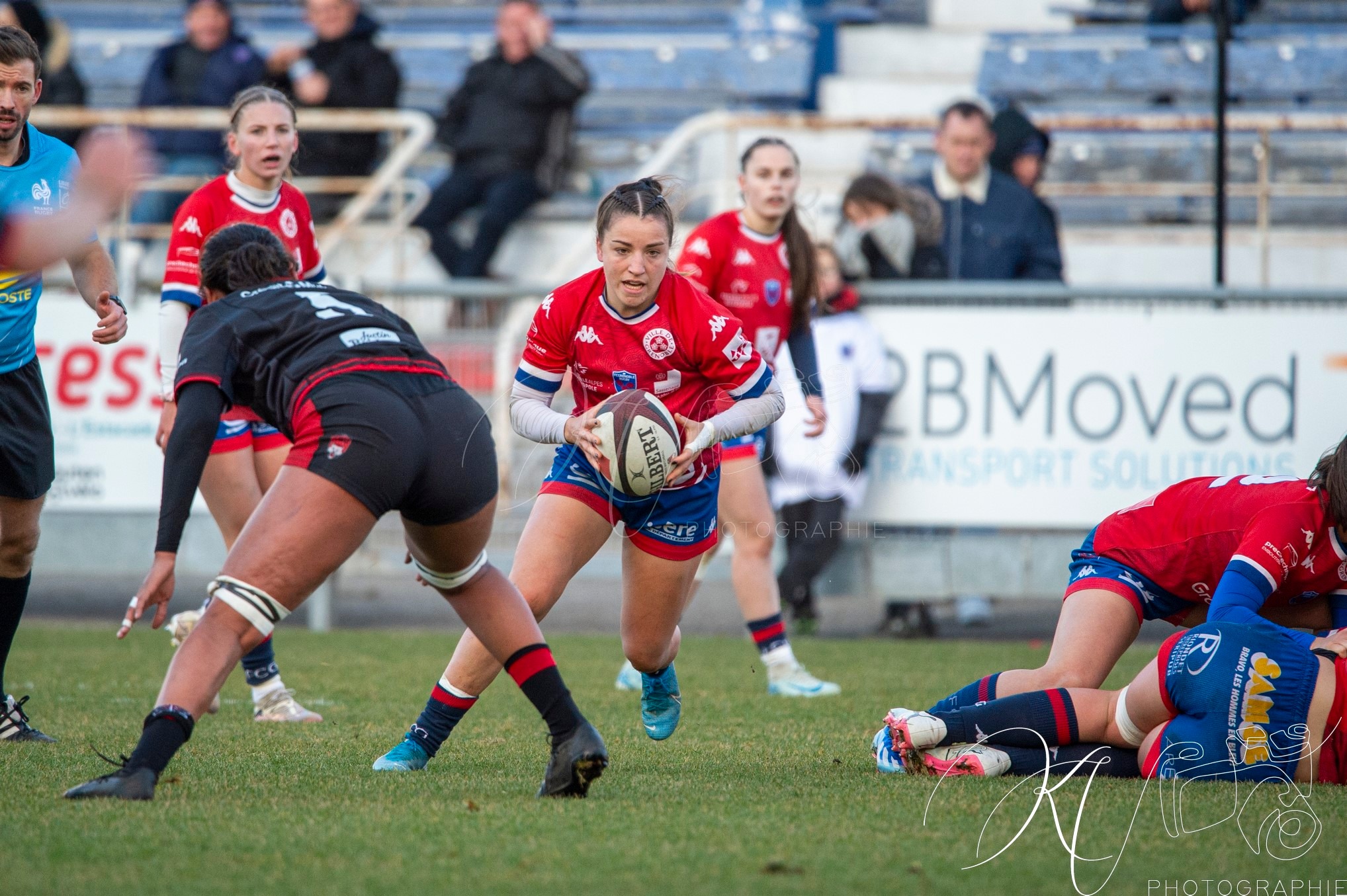  FC Grenoble Rugby - Lyon Olympique Universitaire - Rugby - FFR 2024 - Elite 1 Fém - FCG Amazones (8) vs (5) LOU (#FFR24E1FFCGLOU12) Photo by: Karine Valentin | Siuxy Sports 2024-12-14