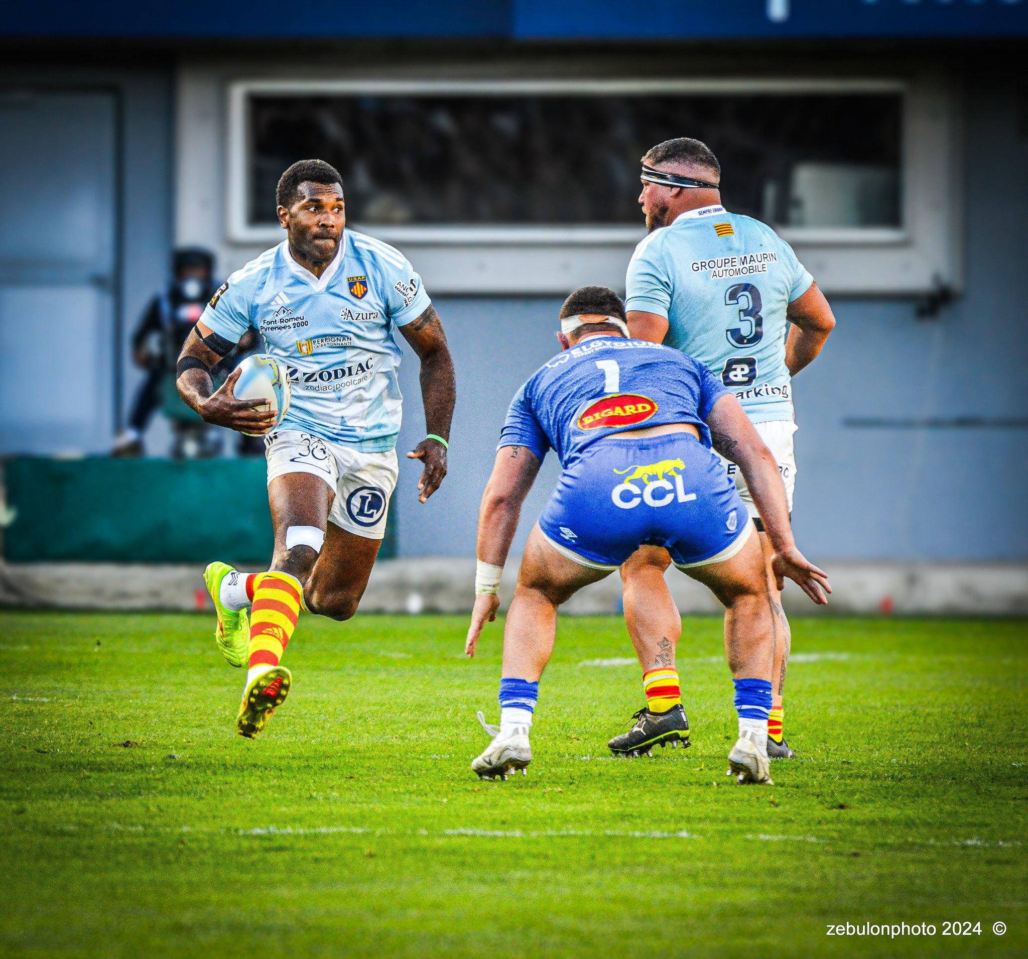  US Arlequins Perpignanais - Castres Olympique - Rugby - FFR 2024 - Top14 - USAP (43) vs (12) Castres  (#FFR24TOPPERCAS03) Photo by: Photo Zebulon | Siuxy Sports 2024-03-30