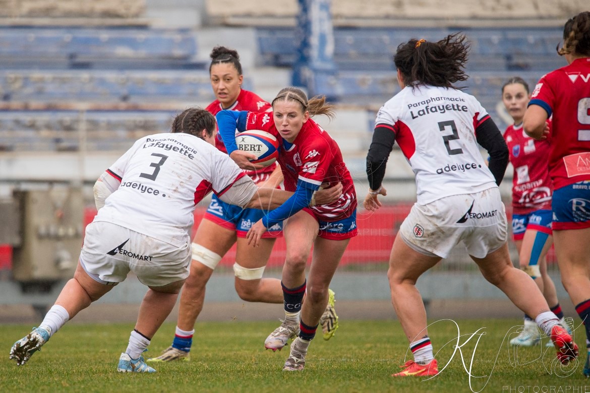  FC Grenoble Rugby - Stade Toulousain - Rugby - FFR 2024 - Élite 1 Fém - FC Grenoble (15) vs (15) Stade Toulousain RF (#FFR24E1FFCGST12) Photo by: Karine Valentin | Siuxy Sports 2024-12-07