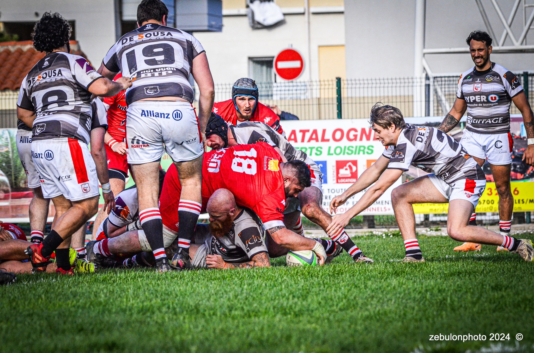  Étoile Sportive Catalane - Football Club Villefranchois - Lauragais - Rugby - FFR -  Fed 2 2024 - Etoile Sportive Catalane vs FC Villefranchois (#FFR24F2ESCFCV03) Photo by: Photo Zebulon | Siuxy Sports 2024-03-23