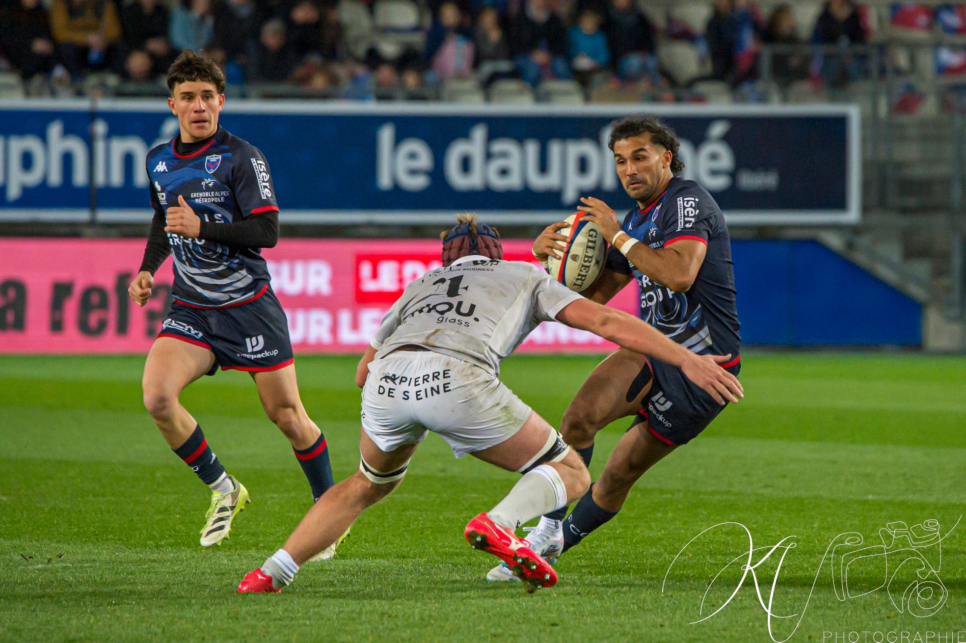 Max CLÉMENT -  FC Grenoble Rugby - Rouen Normandie Rugby - Rugby - Pro D2 - FC Grenoble (43) vs (16) Rouen (#PD224FCGRNR03) Photo by: Karine Valentin | Siuxy Sports 2024-03-01