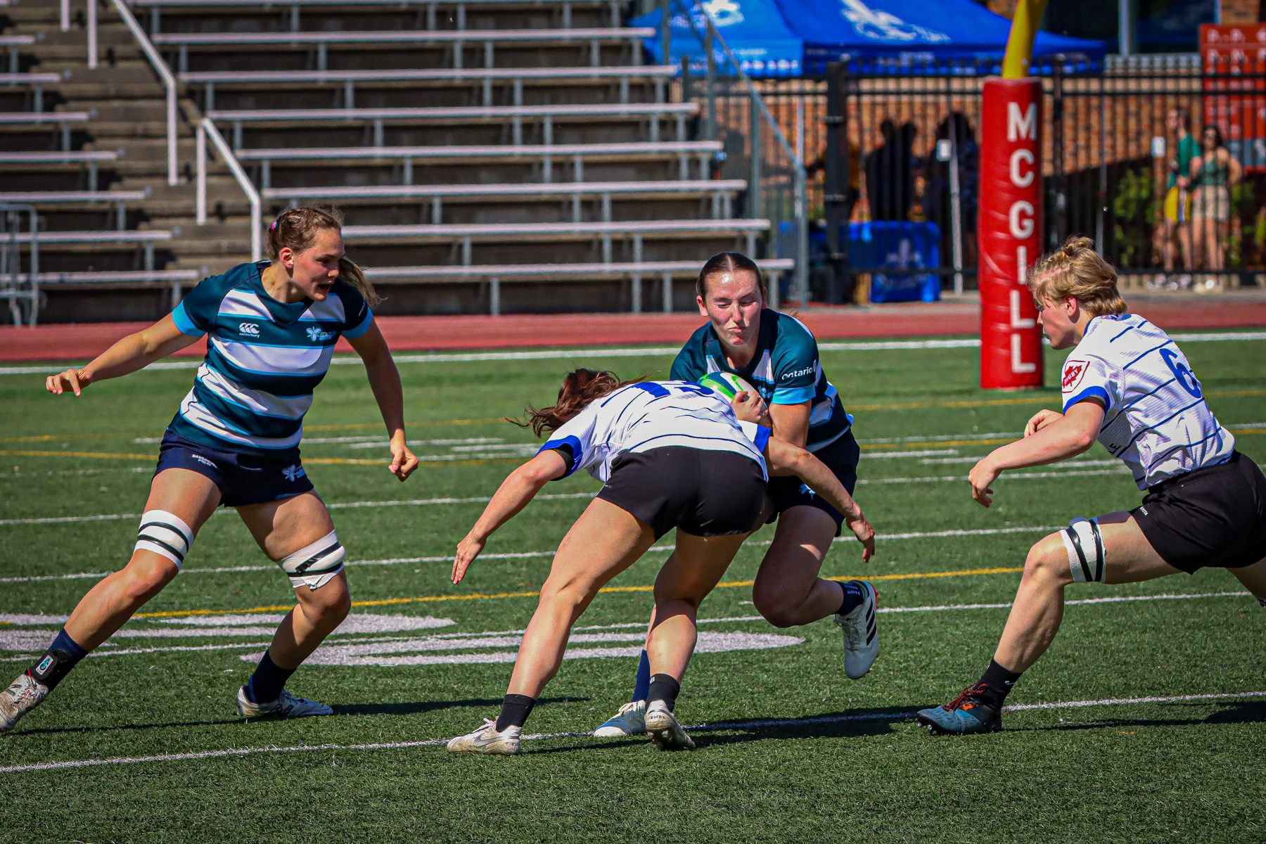  Équipe féminine - Rugby Québec - Ontario Blues (w) - Rugby - QORC-CROQ 2024 - FINALS - QUÉBEC EST (37) VS (13) ONTARIO EST - 1ST POSITION - Reel Mayarts (#QORC24QCEONE16) Photo by: Photo Mayarts | Siuxy Sports 2024-06-01