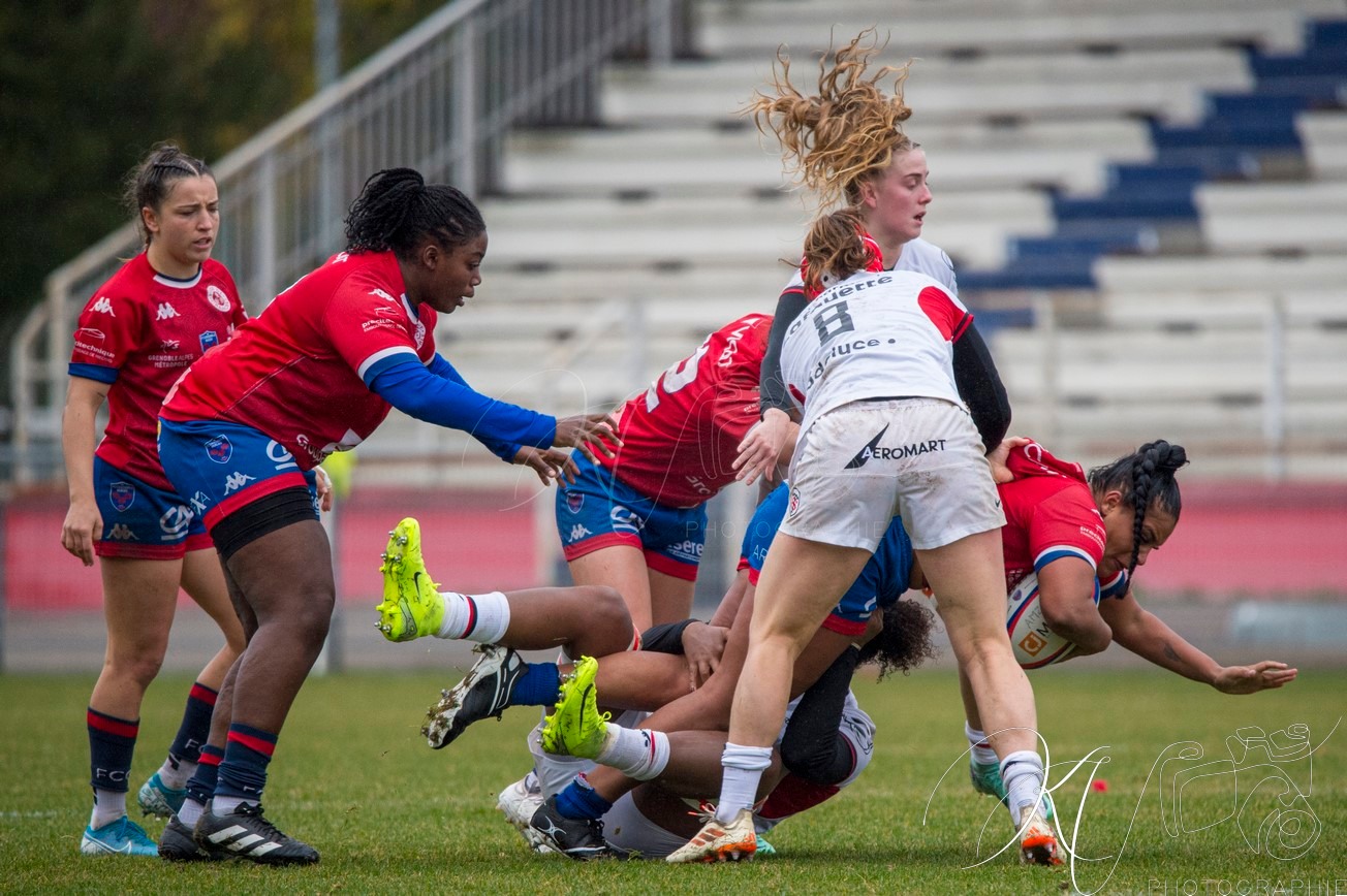  FC Grenoble Rugby - Stade Toulousain - Rugby - FFR 2024 - Élite 1 Fém - FC Grenoble (15) vs (15) Stade Toulousain RF (#FFR24E1FFCGST12) Photo by: Karine Valentin | Siuxy Sports 2024-12-07