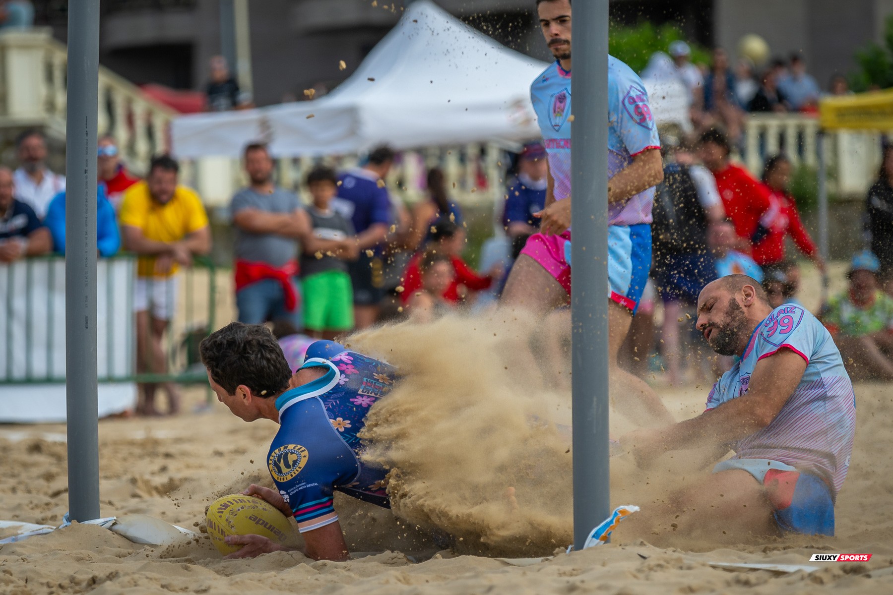  Universitario de Cantabria Rugby Club - Santoña Rugby Club - Rugby Playa - Circuito International del Cantabrico de Rugby Playa - IV Torneo Internacional de Laredo (#2024RugbyPlayaIVLaredo) Photo by: Fredy Monfoto | Siuxy Sports 2024-07-13