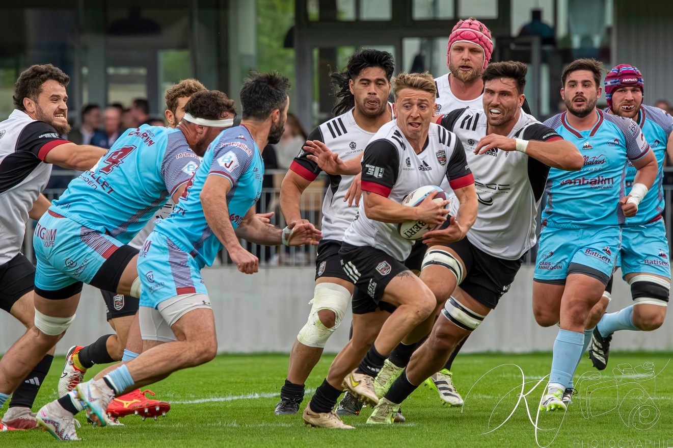  CS Bourgoin-Jallieu - Stade niçois - Rugby - FFR 2024 - National - CS Bourgoin-Jallieu (25) vs (23) Stade Niçois (#FFR24NATCSBJST04) Photo by: Karine Valentin | Siuxy Sports 2024-04-06