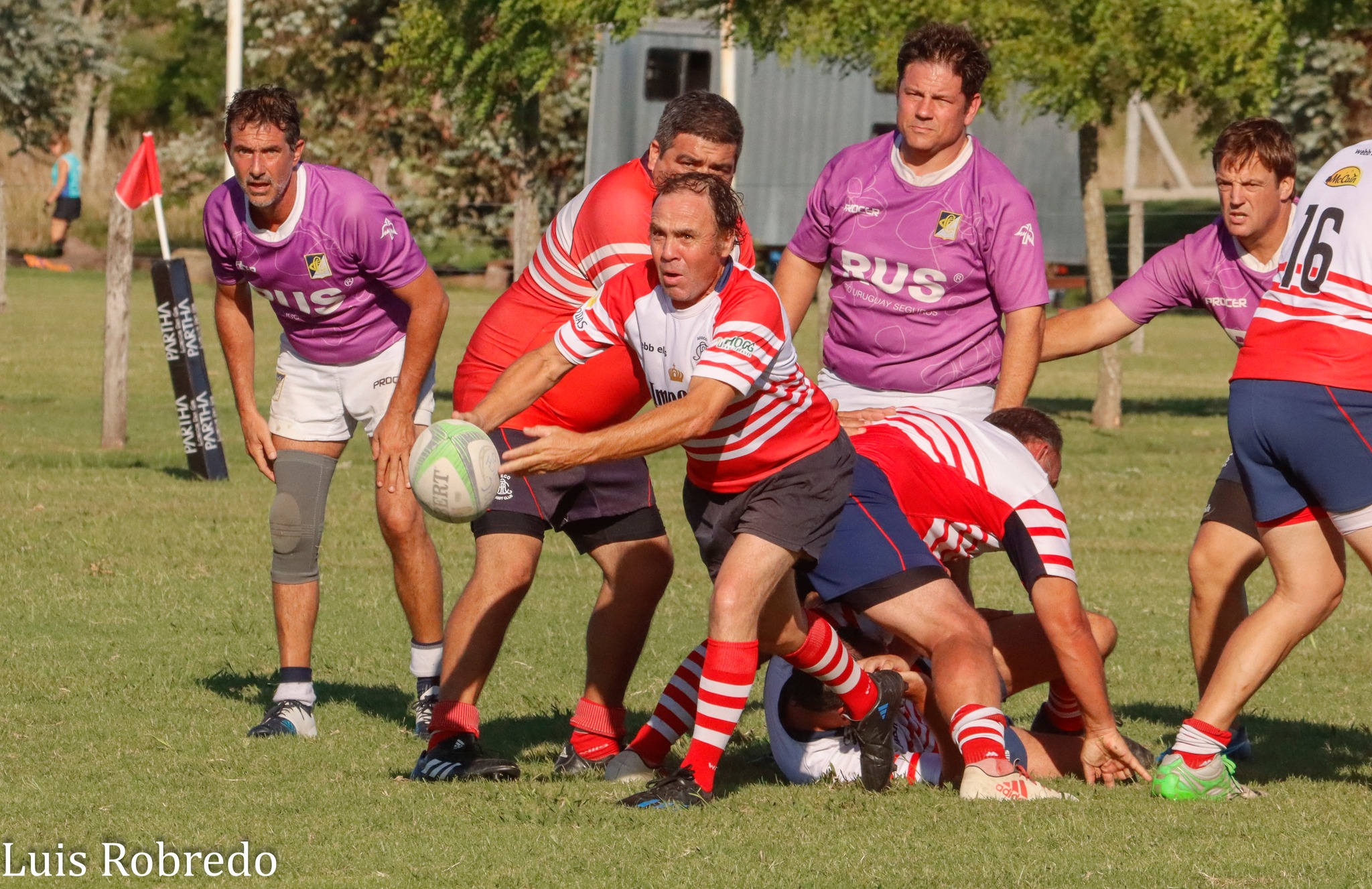  Areco Rugby Club - Club Champagnat - RugbyV - 6TO ENCUENTRO DE VETERANOS DEL ARECO RUGBY CLUB - Areco vs Champagnat (#2024ENCVETARCCHA03) Photo by: Luis Robredo | Siuxy Sports 2024-03-09