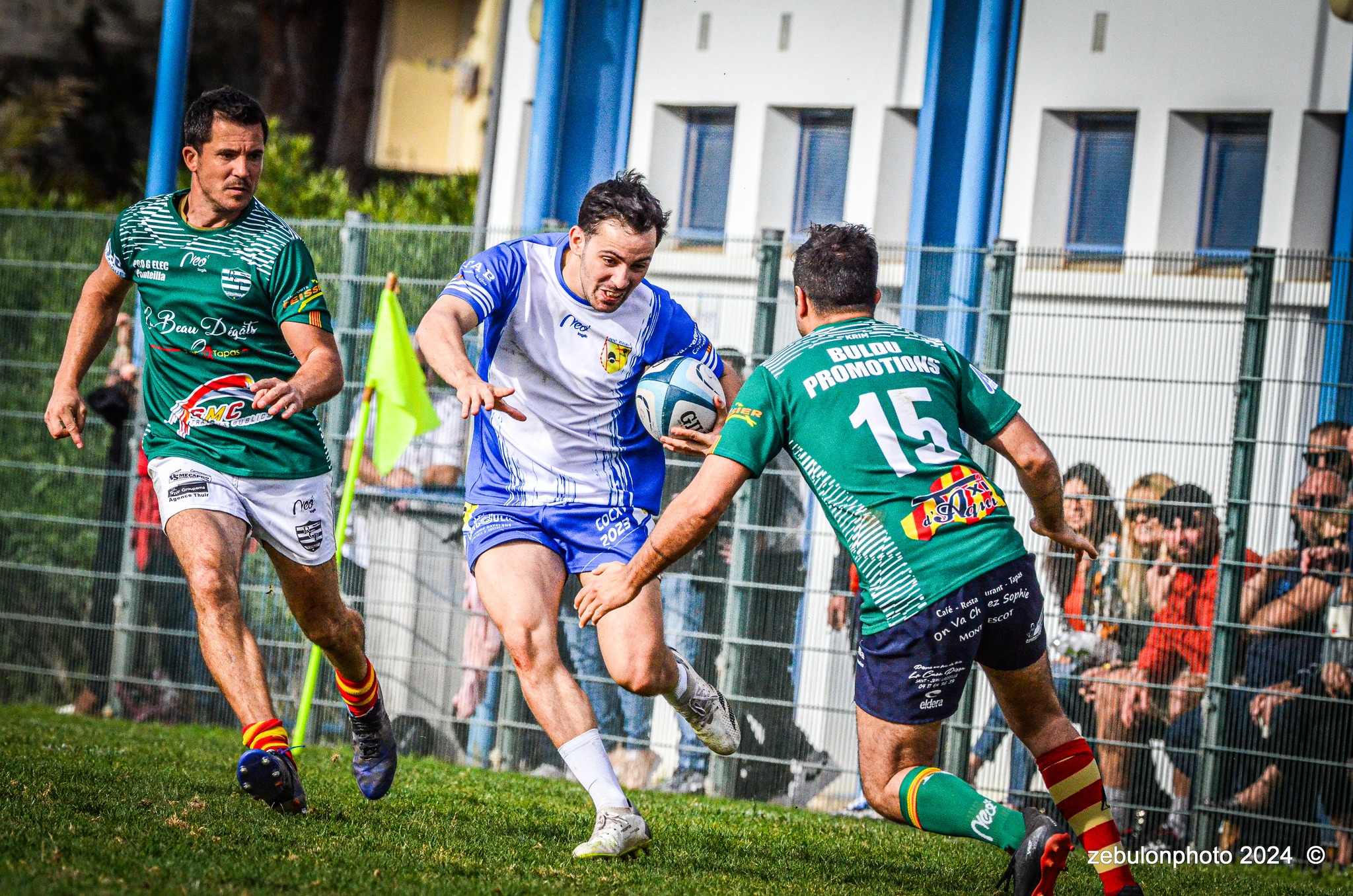  Cabestany Olympique XV - RC Ponteilla - Rugby - FFR Reg3 - Cabestani (15) vs (25) Ponteilla (#FFR24R3CABPON03) Photo by: Photo Zebulon | Siuxy Sports 2024-03-17