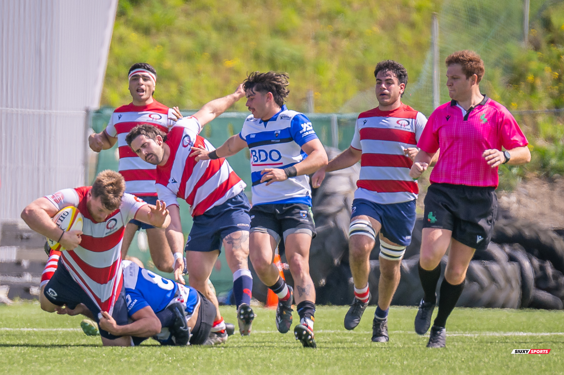 Arthur PICOLE -  Universitario Bilbao Rugby - Club de Rugby Sant Cugat - Rugby - FER 2024 - DHB - Universitario Bilbao Rugby (34) VS (31) Club de Rugby Sant Cugat (#FER24UBRSCG04) Photo by: Fredy Monfoto | Siuxy Sports 2024-04-14