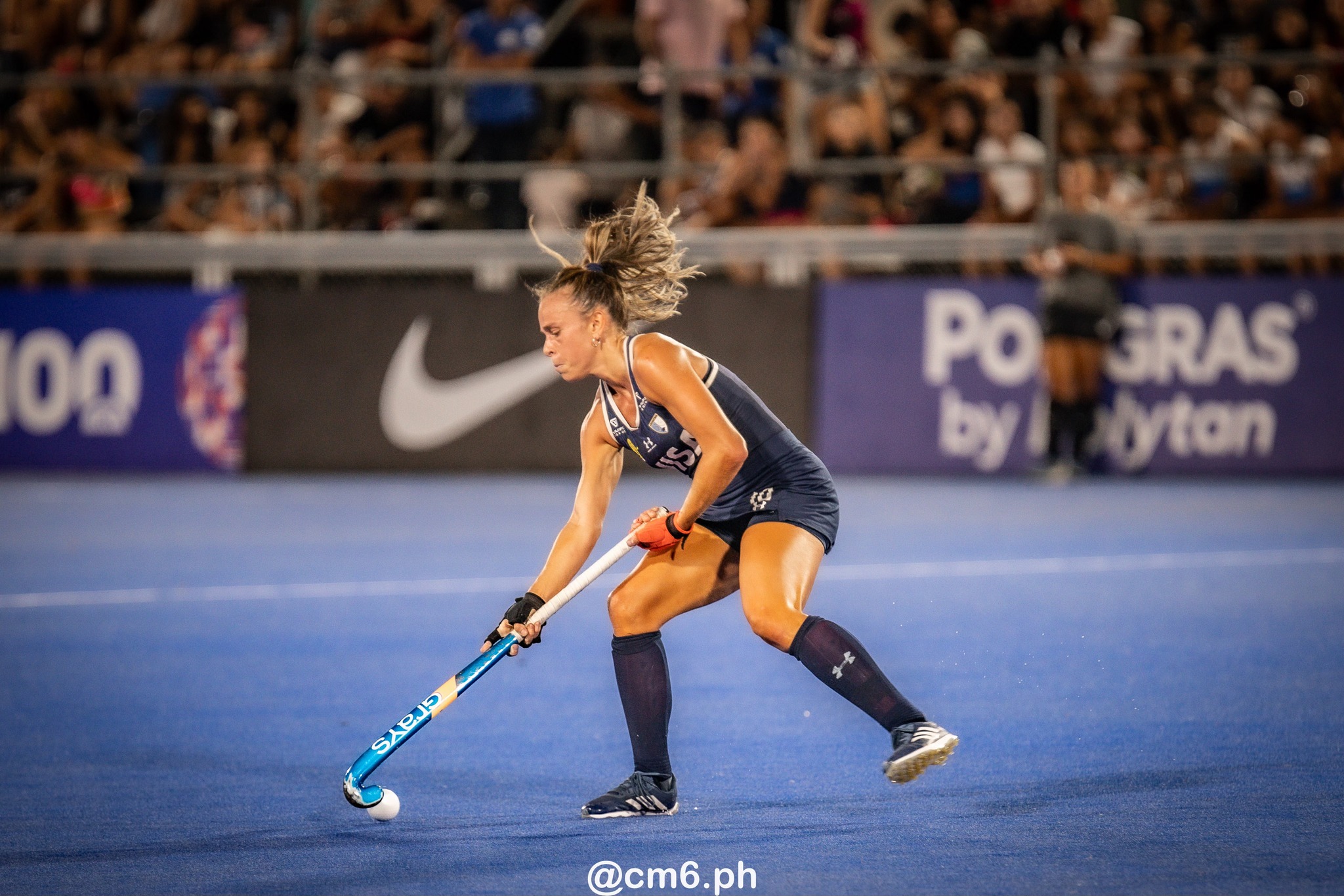 Victoria SAUZE VALDEZ -  Selección femenina de hockey sobre césped de Argentina - Germany women's national field hockey team - Field hockey - FIH Pro League Fem 2023-2024 - Argentina (3) vs (1) Germany (#FIHPF24ARGGER02) Photo by: Christian Mas | Siuxy Sports 2024-02-16